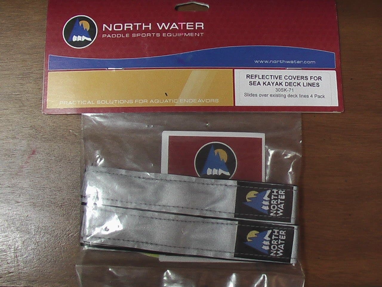 North Water Reflective Covers for Sea Kayak Deck Lines 4 Pack