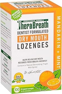 Dry Mouth ZINC Lozenges, Mandarin Mint Flavor, 100 Lozenges