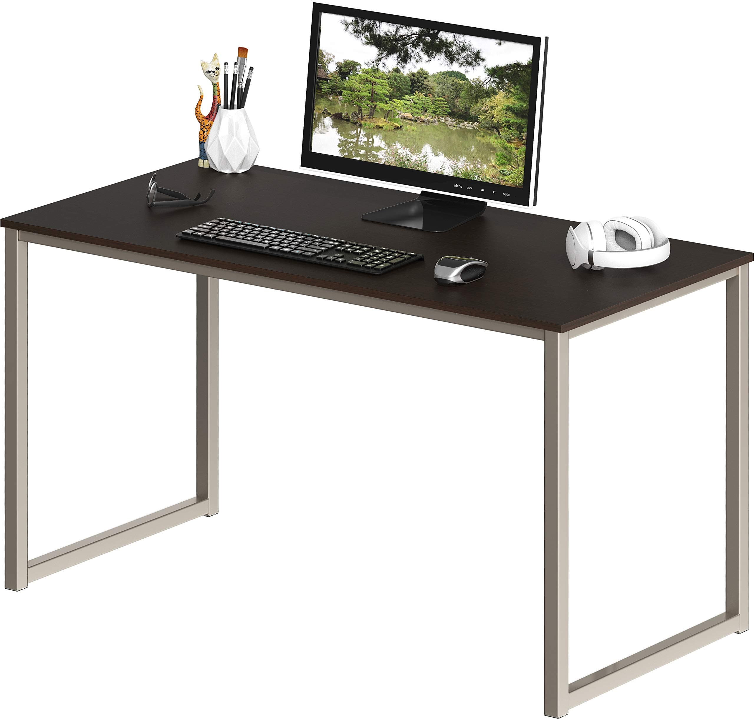SHW Mission Home Office 40-Inch Computer Desk, Espresso