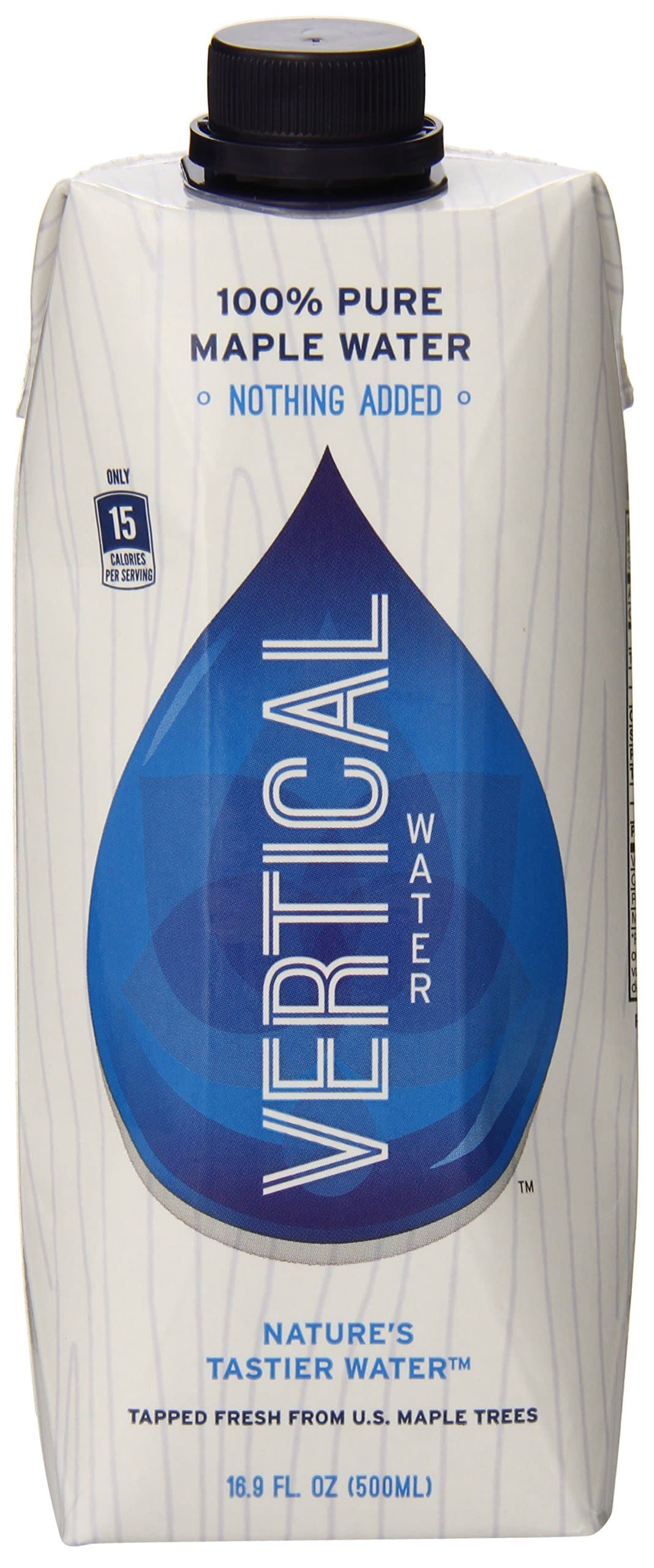 Vertical Water 100% Pure Maple Water, 16.9 Fl OZ (Pack of 12)