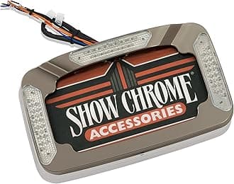 Show Chrome Accessories (16-131SK) Smoke Chrome LED License Plate Holder