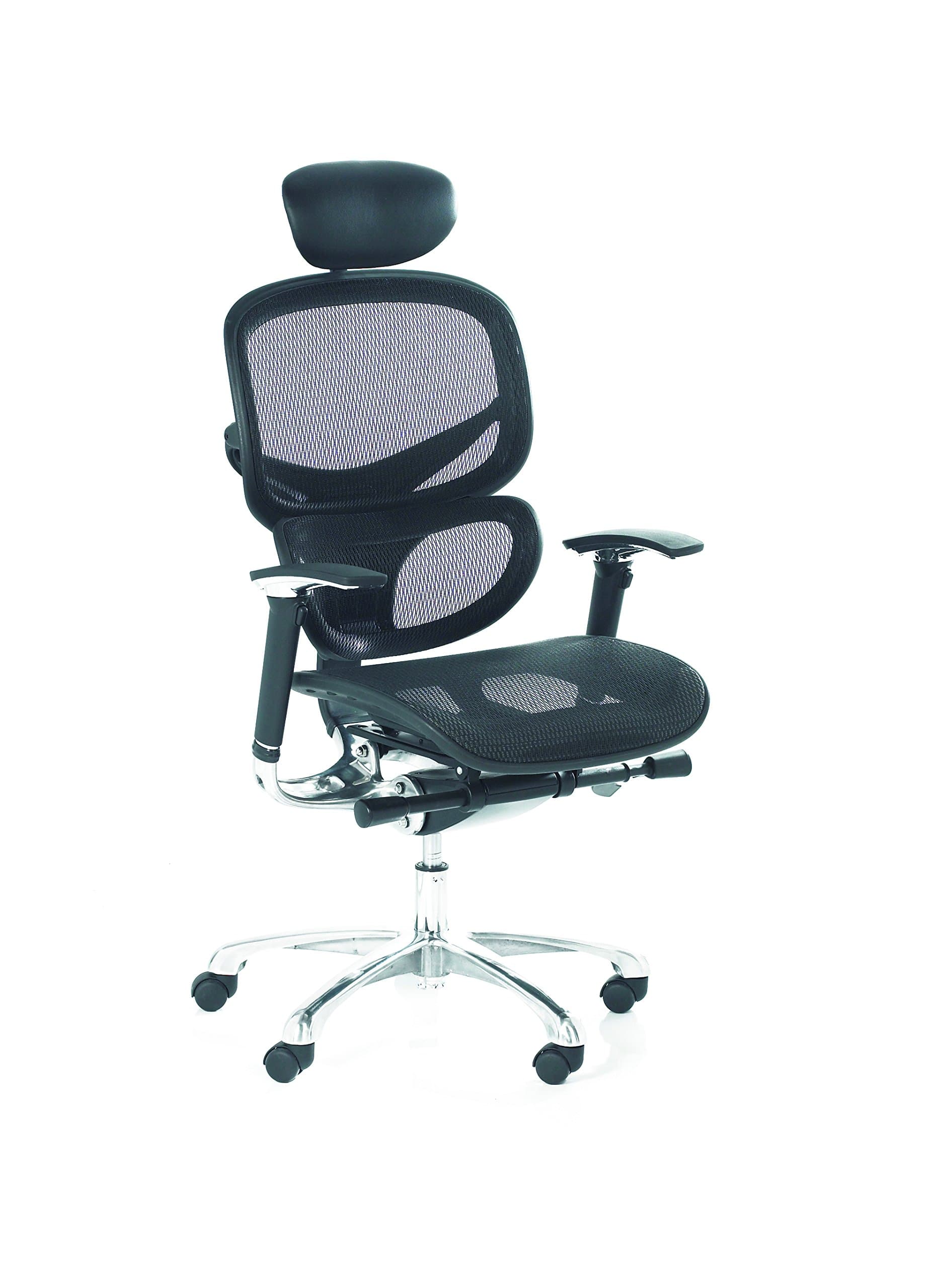 Europa Blue WAVE Full Mesh Office Chair With Head Rest Certified for 24HR Use To EN5459, From the Premium Furniture Range / 5 Year Guarantee Included