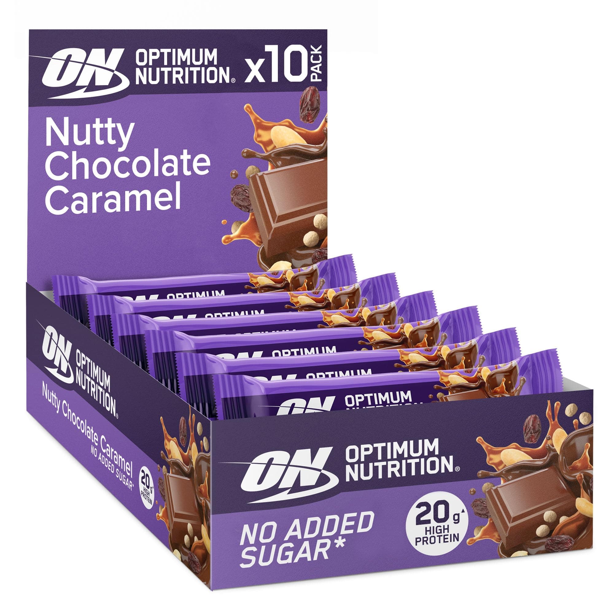 Nutty Chocolate Caramel Protein Bar, 10 x 70 g