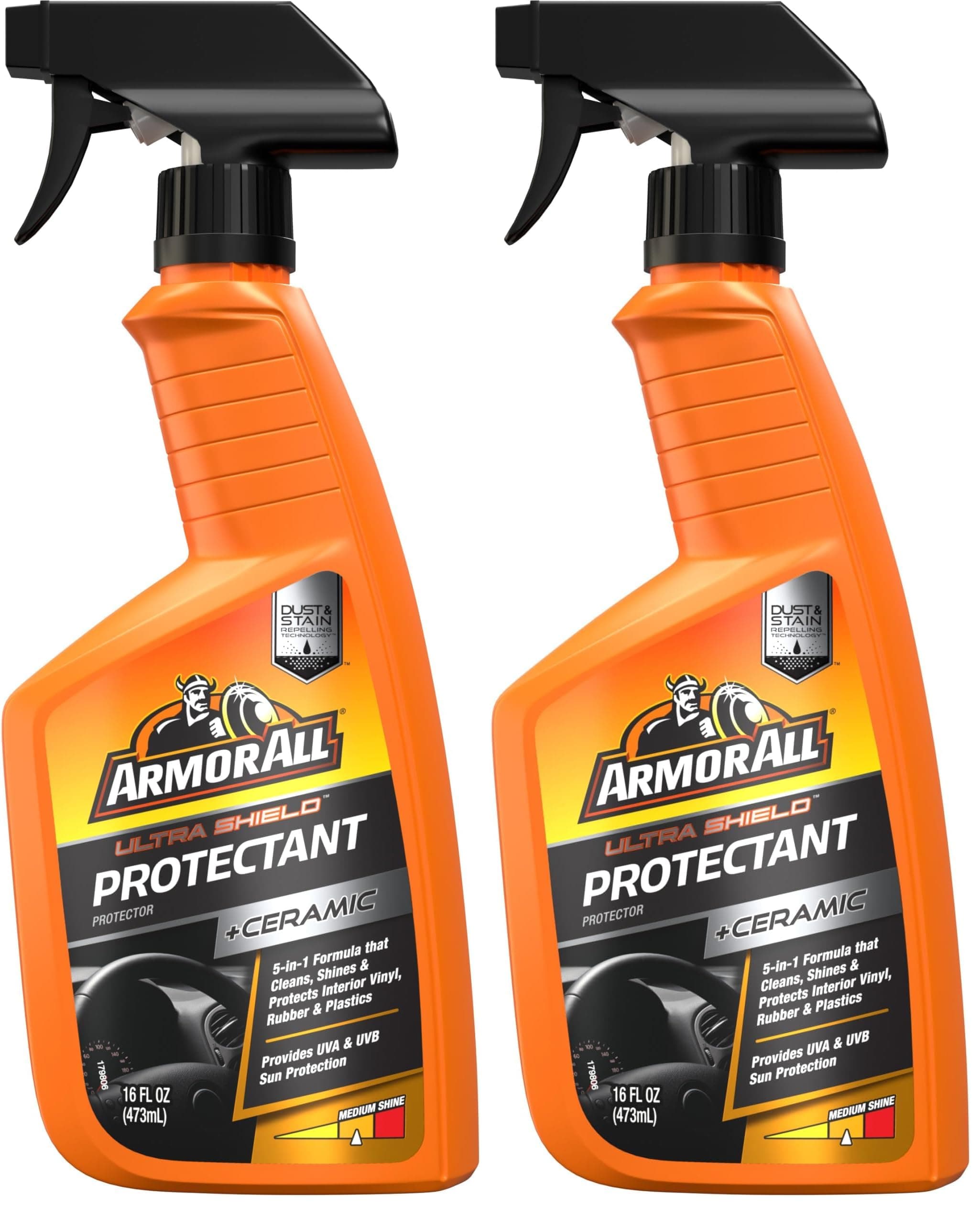 Armor All Extreme Shield Protectant Spray, Interior Car Cleaner with UV Protection Against Cracking and Fading, 16 Fl Oz (Pack of 2)