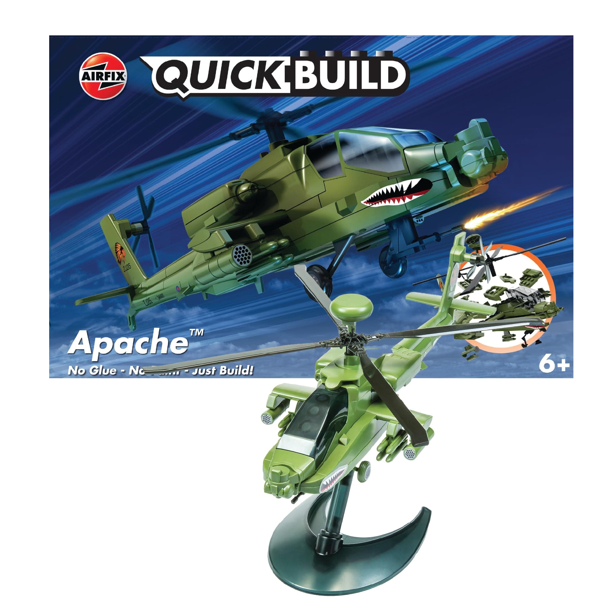 Quickbuild Boeing Apache Airplane Model Kit