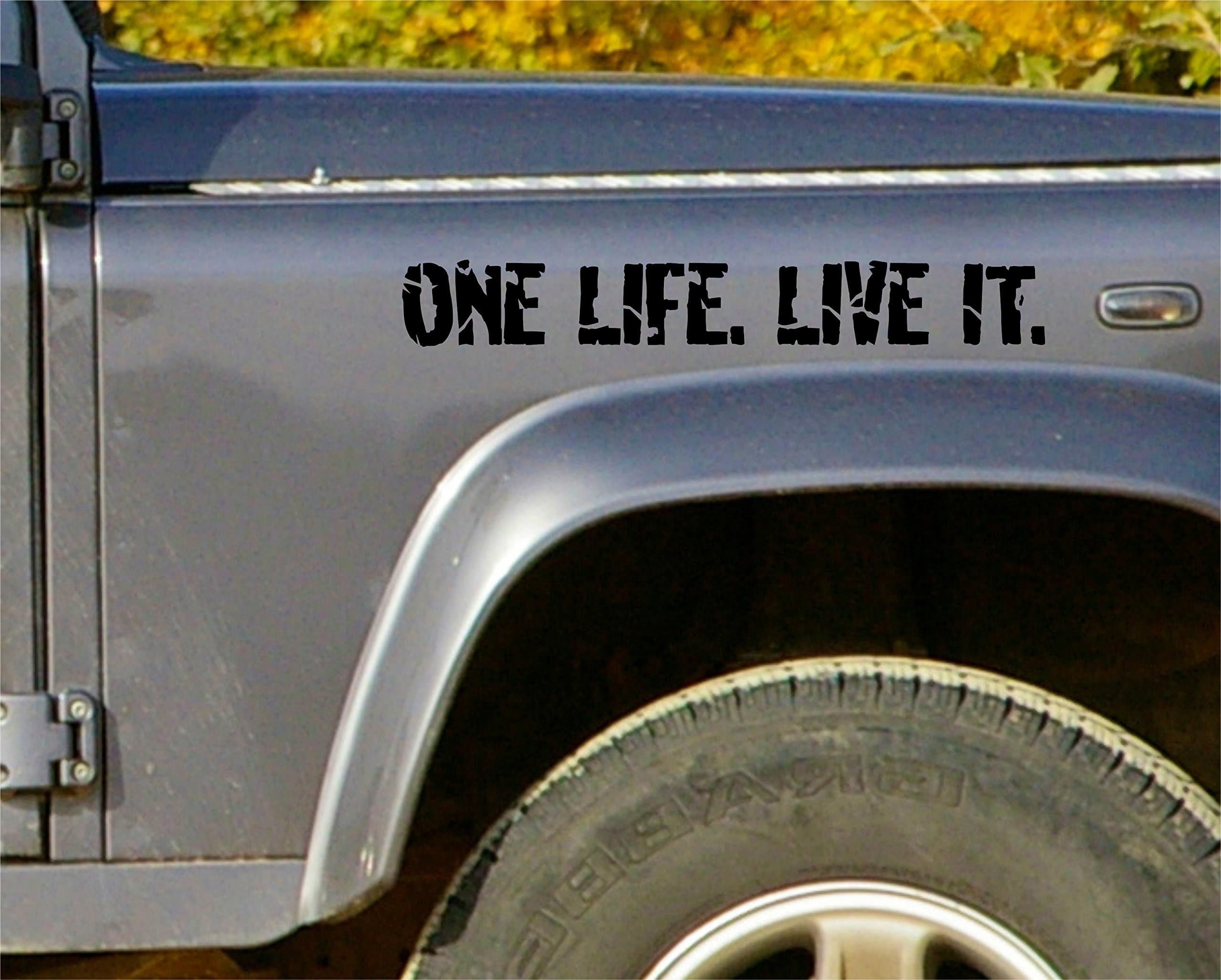 Terra NomadeBlack ONE LIFE LIVE IT Stickers vinyl