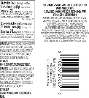 Wilton Sprinkles Mix, Christmas Snowflake