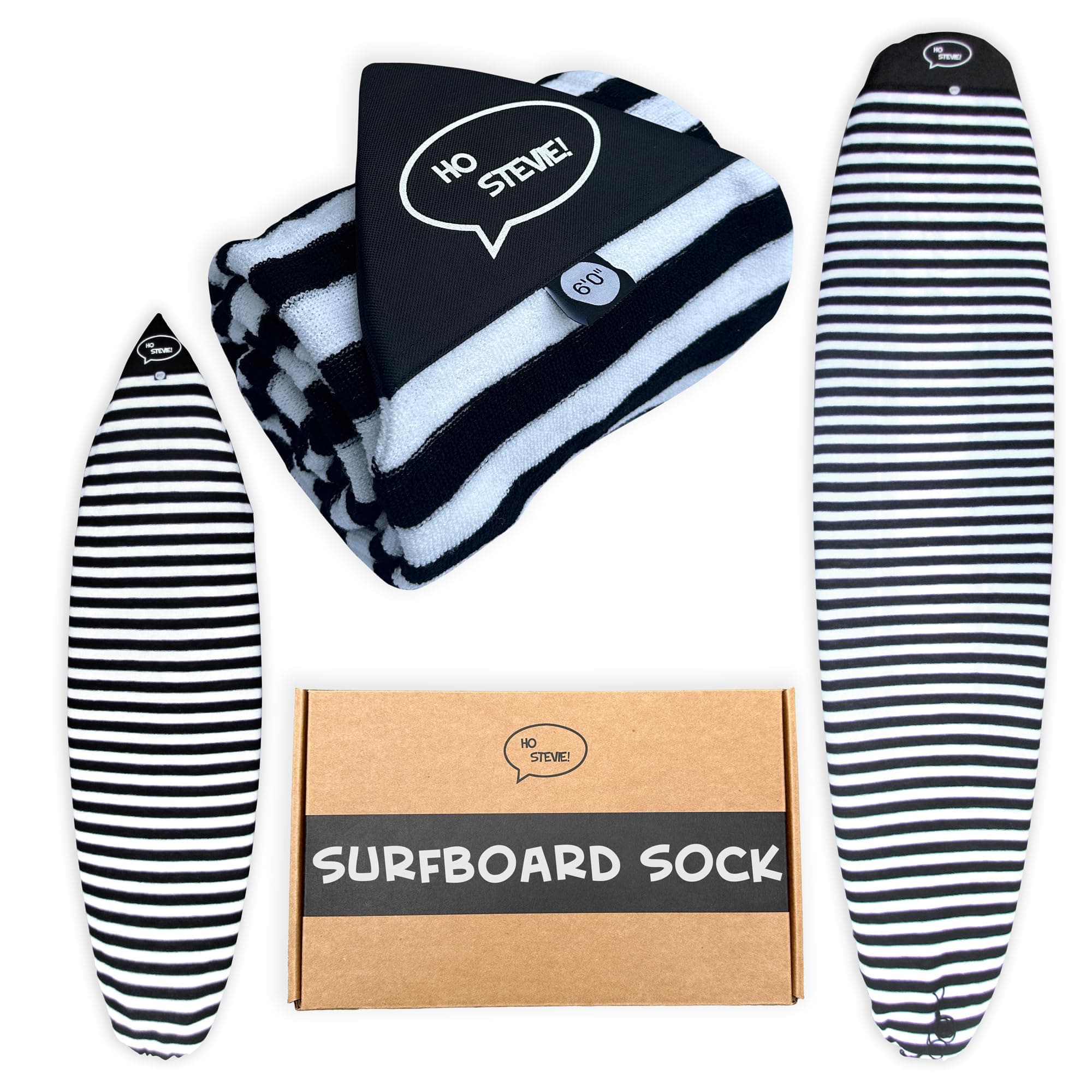 Ho Stevie! Surfboard Sock Cover - Thicker and More Protective Bag For Your Surf Board [Choose Size and Color]