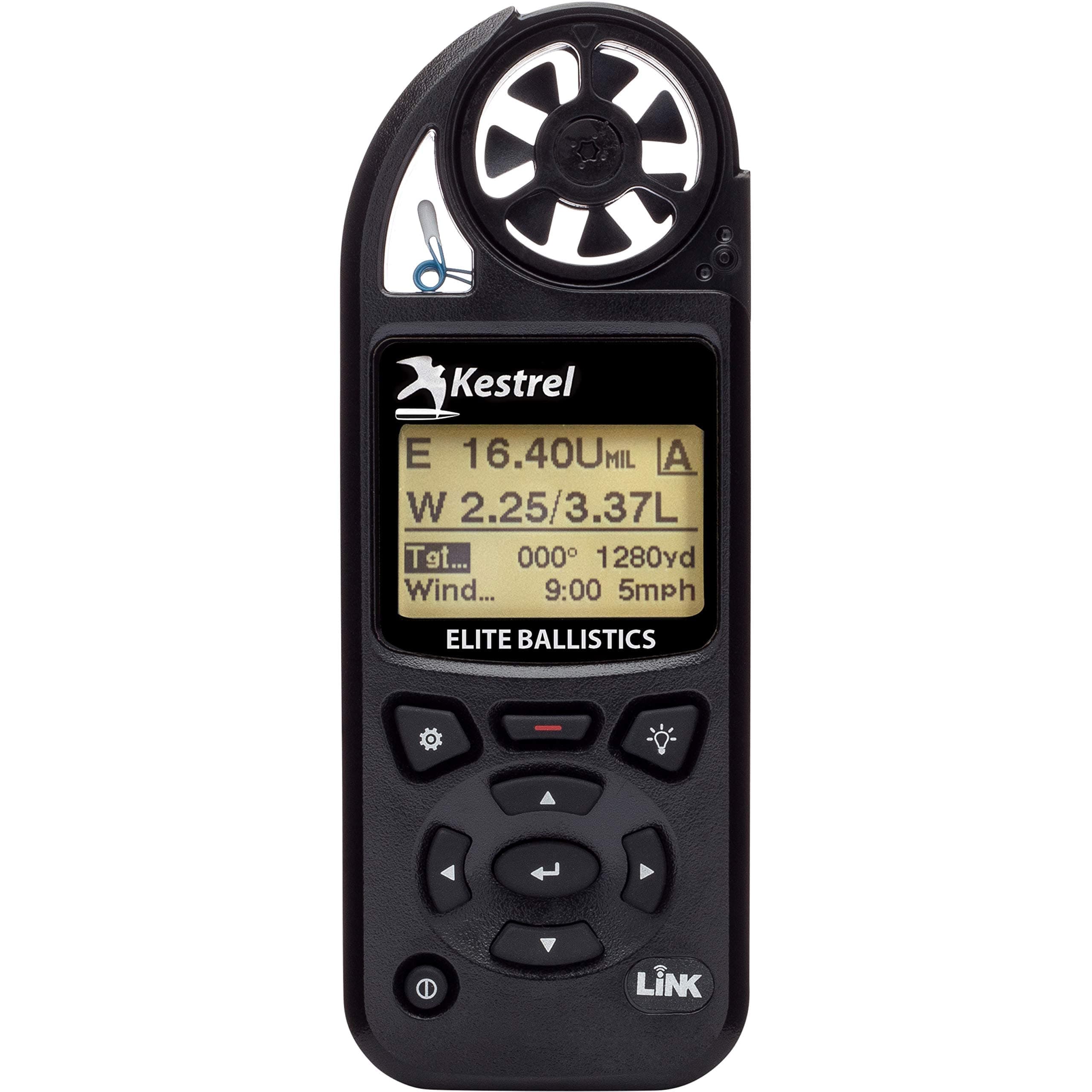 Elite Weather Meter with Applied Ballistics and Bluetooth Link, Black