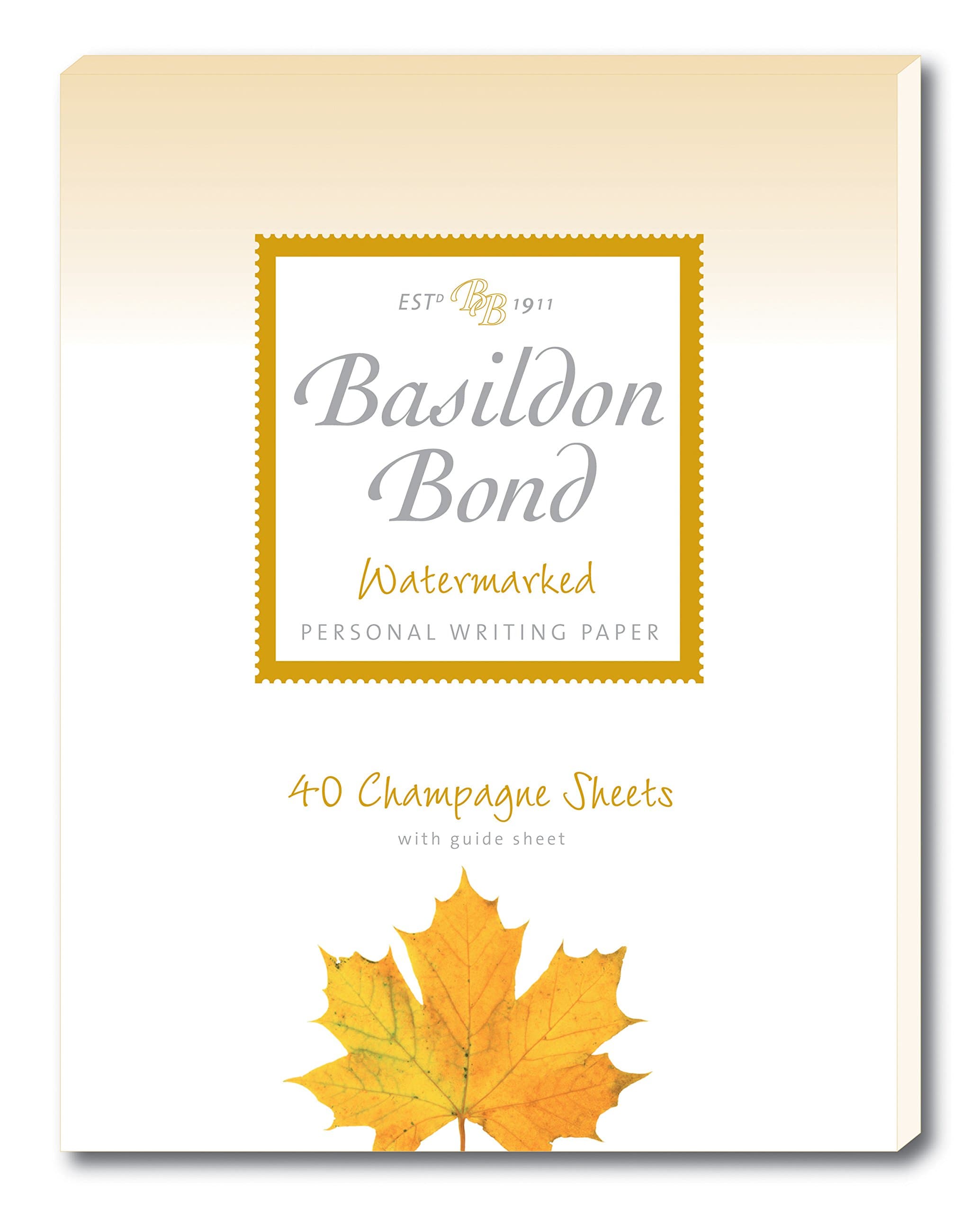 Basildon Bond Luxury Writing Pad with 40 Sheets - Champagne, P4TO (178 x 229mm)