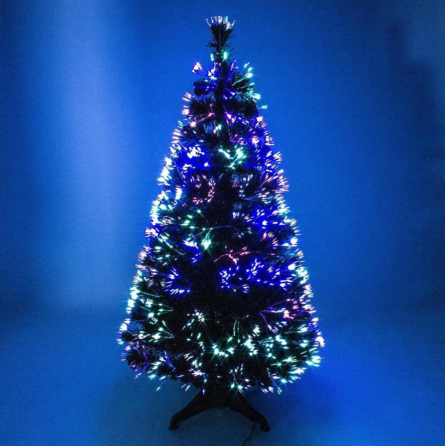 Fibre Optic Christmas Tree – Artificial Christmas Tree – 3FT, 4FT, 5FT and 6FT Green Xmas Trees, Fibre Optic Christmas Tree (2FT (60cm))