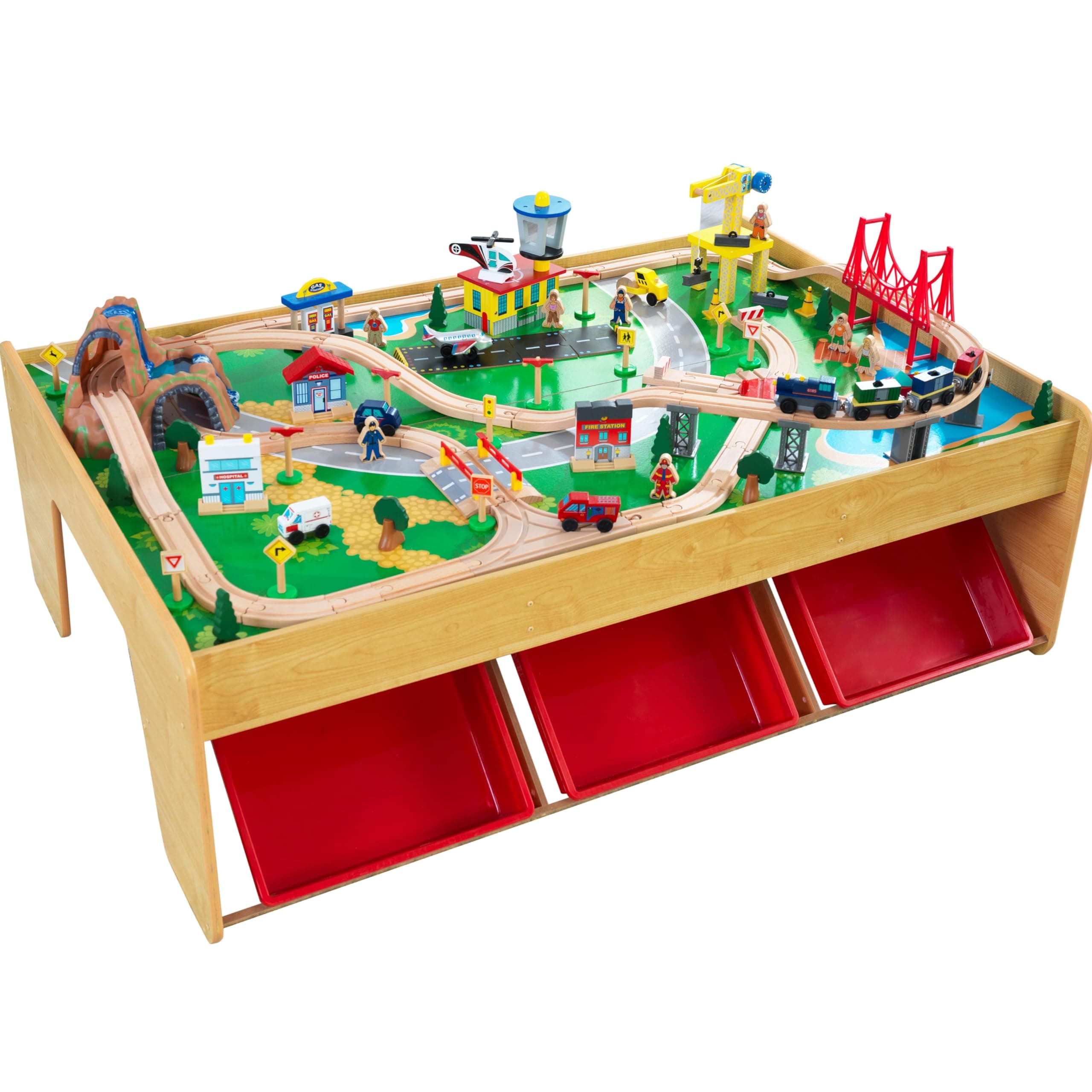 KidKraft 17850 Waterfall Mountain Train Set and Table