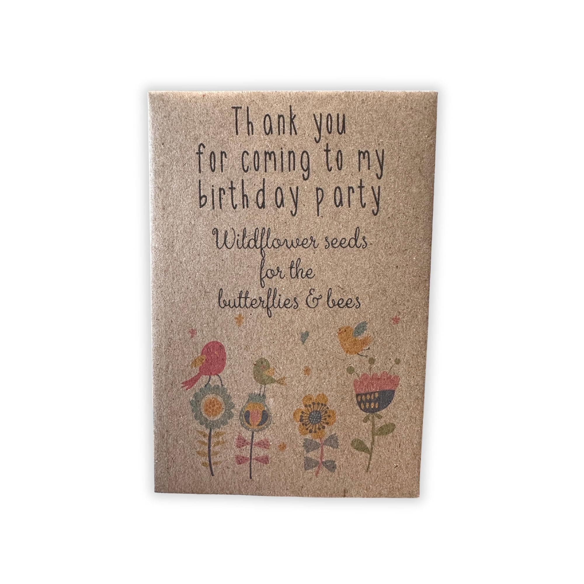 Wildflower Seed Packets X 10 – UK-Sourced Seed Mix in Paper Packets – Thank You Favours for Weddings Birthdays Events – Made & Packed in The UK