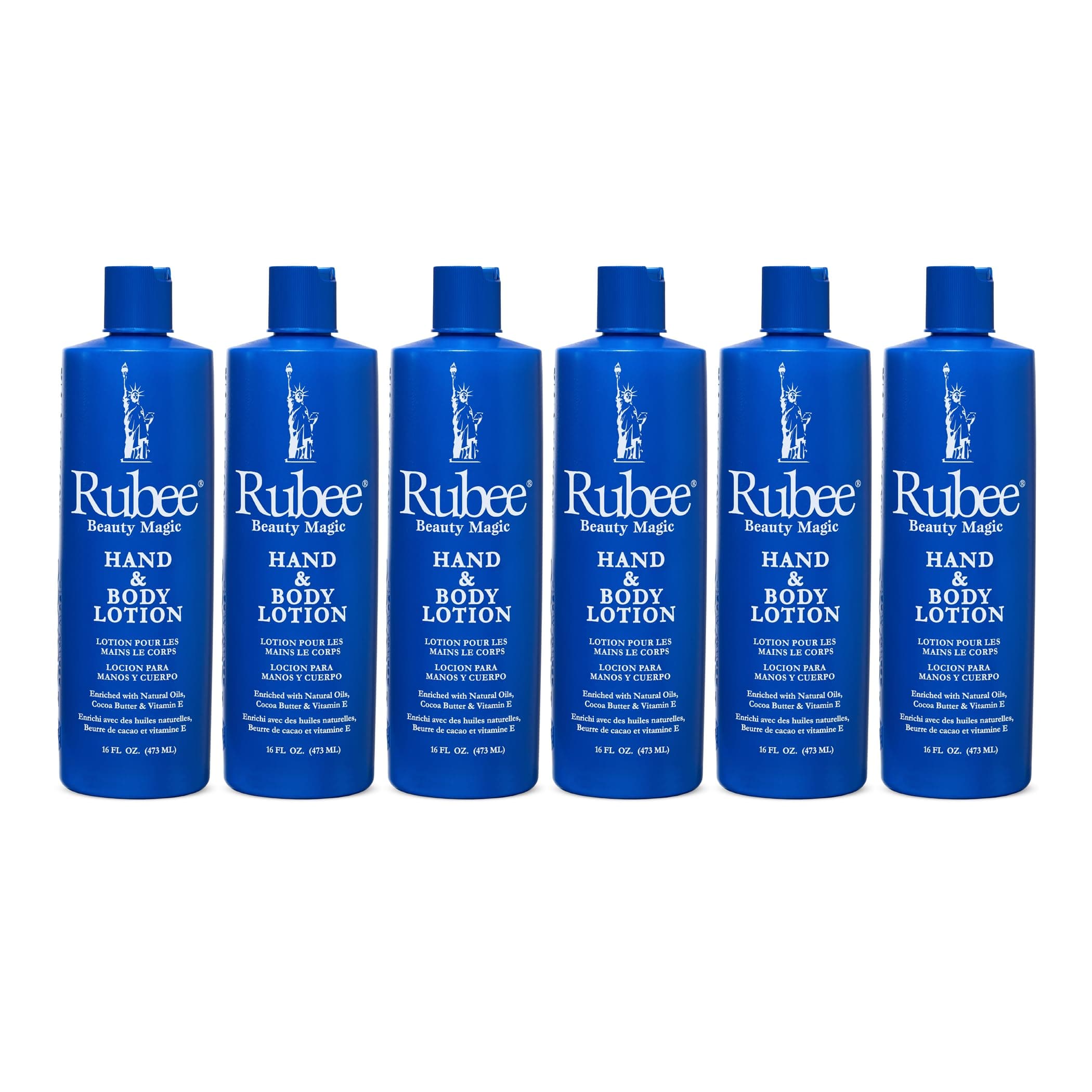 Rubee Hand & Body Lotion 16oz (6 Pack)