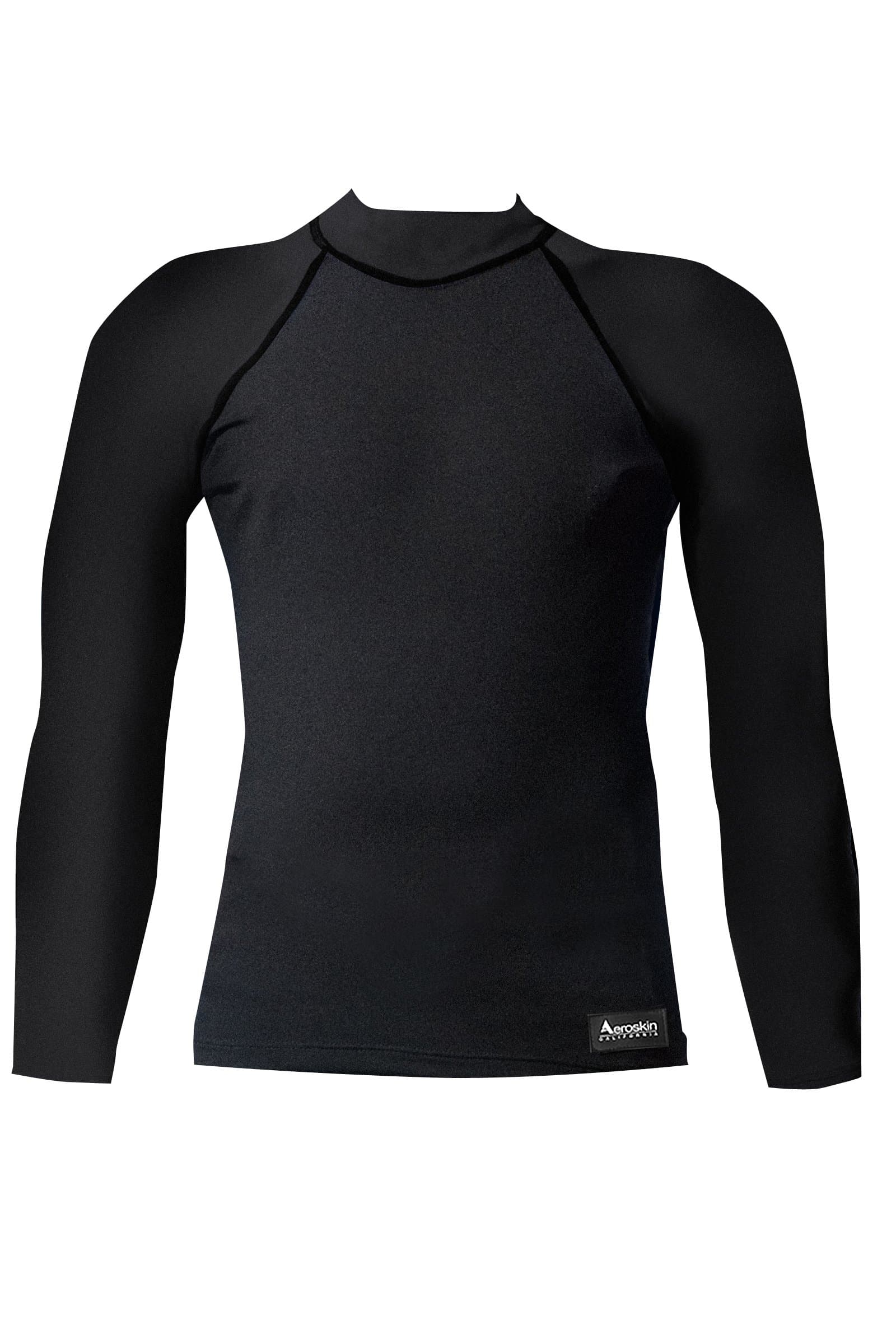 Aeroskin Nylon Long Sleeve Rash Guard with Patterned Sleeves