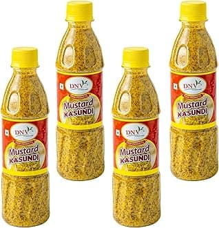 DNV Natural Bengali Kasundi Mustard Sauce | Pack of 4-350 grams Each
