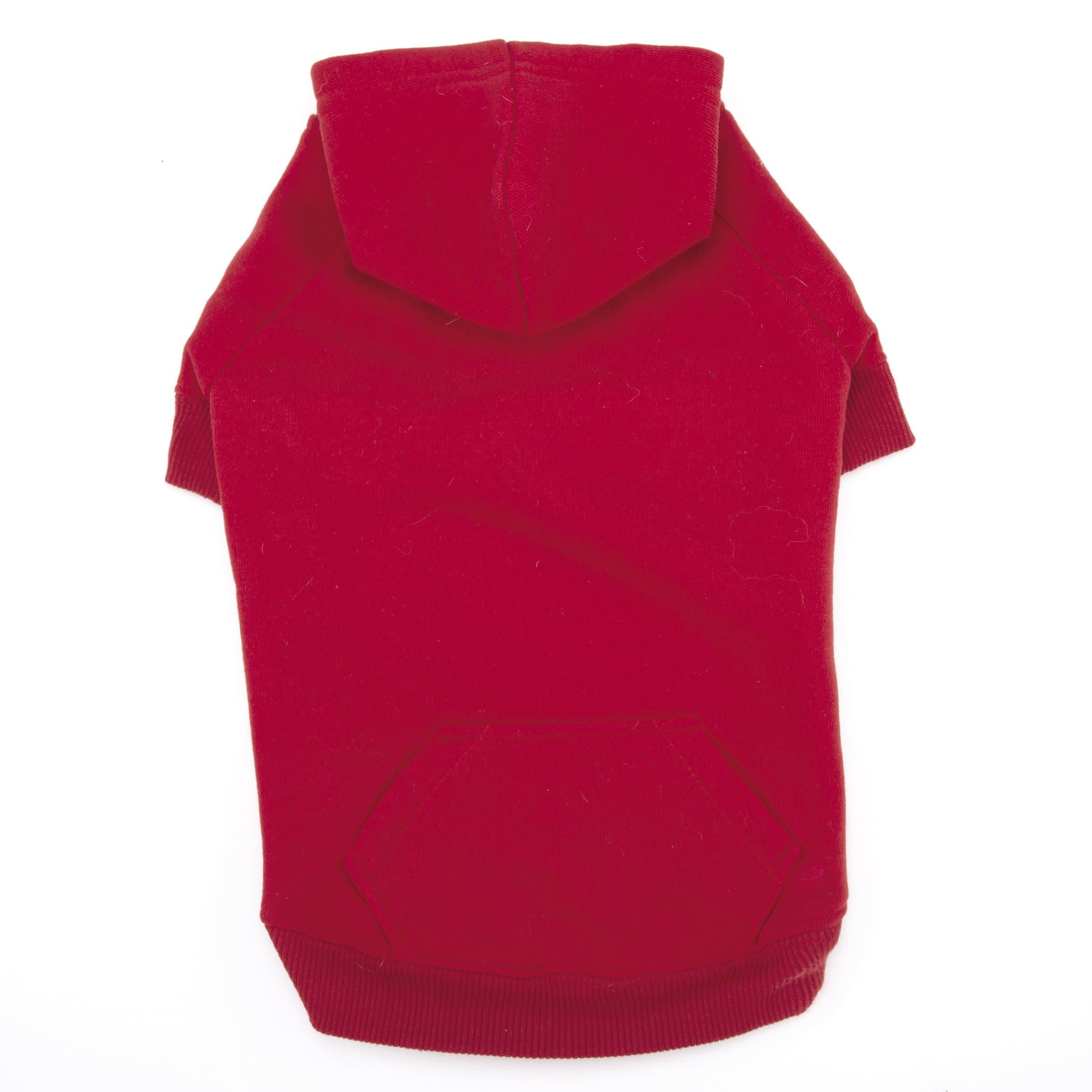 Casual Canine Basic Hoodie for Dogs, 12" Small, Red