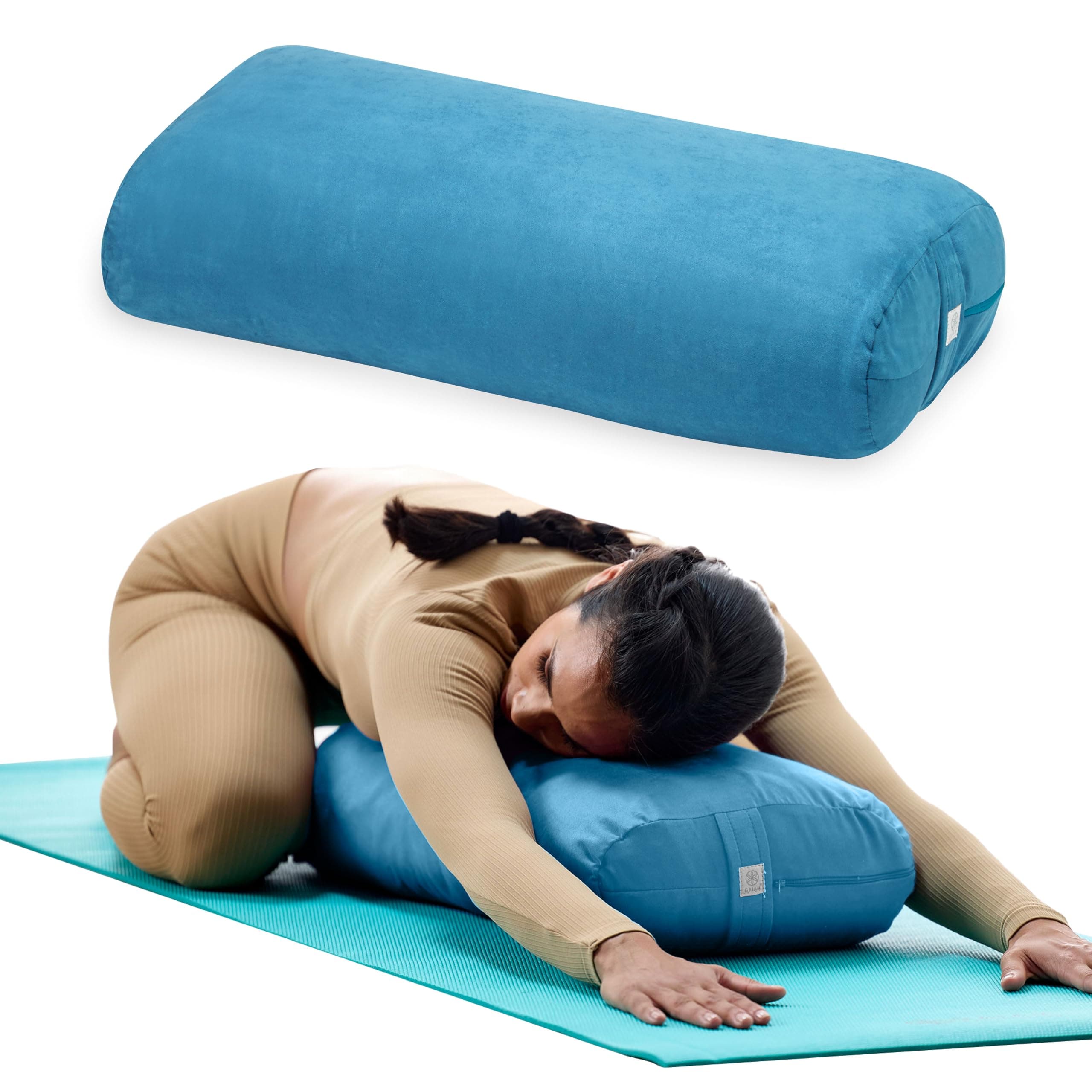 Gaiam Yoga Bolster Rectangular Meditation Pillow