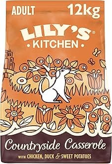 LILY'S KITCHEN Countryside Casserole with Chicken, Duck & Sweet Potatoes Adult Dry Dog Food - 12KG