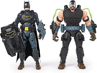 – DC Comics, Batman Adventures Battle Pack, Bane and Batman Action Figures Set, 14 Armour Accessories, 30-cm Super Hero Kids’ Toy for Boys & Girls