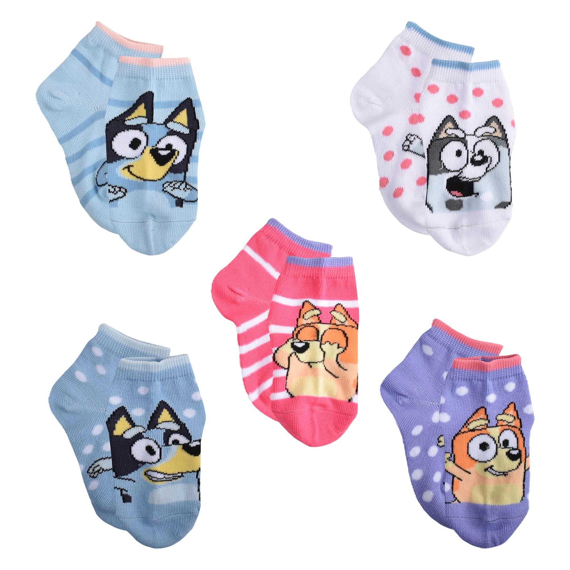 Bluey 5PK CHEER SHORTIE SOCKS