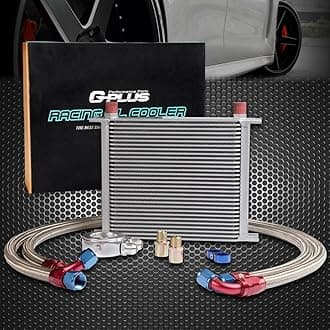 30 Row AN10 Universal Engina Transmission Oil Cooler + Filter Adapter Kit