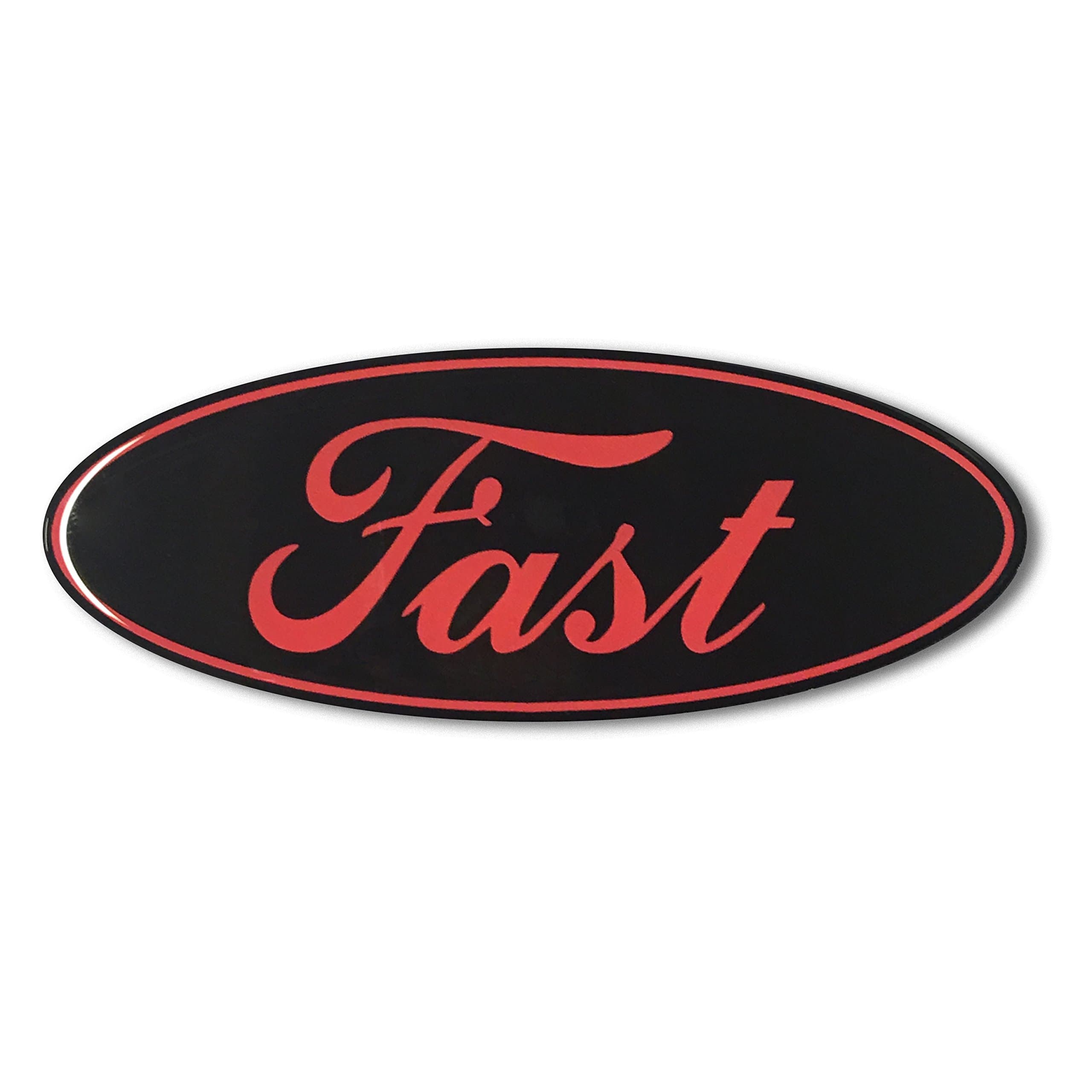 Domed Fast ECOBEAST Emblem Black Compatible with/to use with Ford ecoboost eco Boost Turbo Car Sticker 3D Racing Fast Turbo (4")