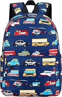 Kids Backpack for Boys Girls Preschool Kindergarten Elementary School Bookbag Toddler School Bag with Chest Strap