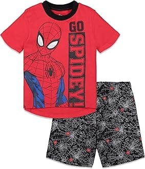 MarvelAvengers Spiderman T-Shirt and French Terry Shorts Set