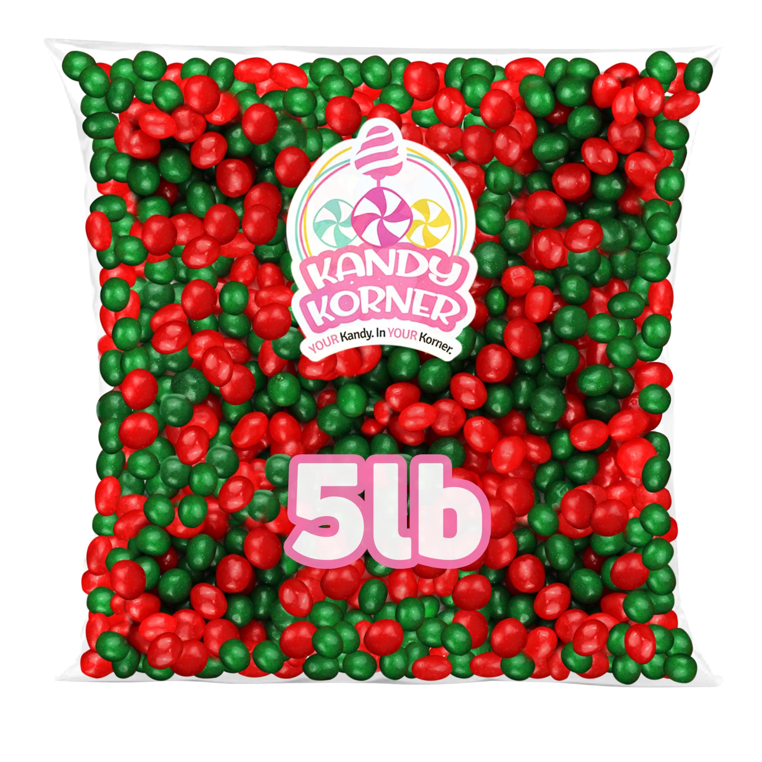 Candy Bulk Swedish Fish Jelly Beans and Applehead Hard Candy Bulk - Chewy and Juicy Red Easter Jelly Beans Candies and Applehead Hard Sweets for Snacking, Sharing for Kids & Adults, 5lb