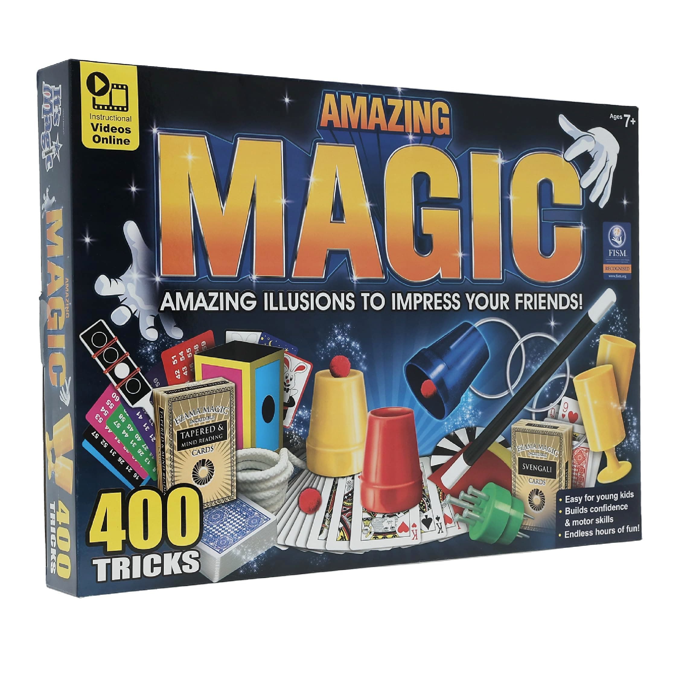 Amazing Magic Value Kit - 400 Easy to Learn Magic Tricks - It's Magic by Hanky Panky Toys – Amazing Illusions to Impress Your Friends - for Kids & Teens Age 7+ - Instructional Videos Online