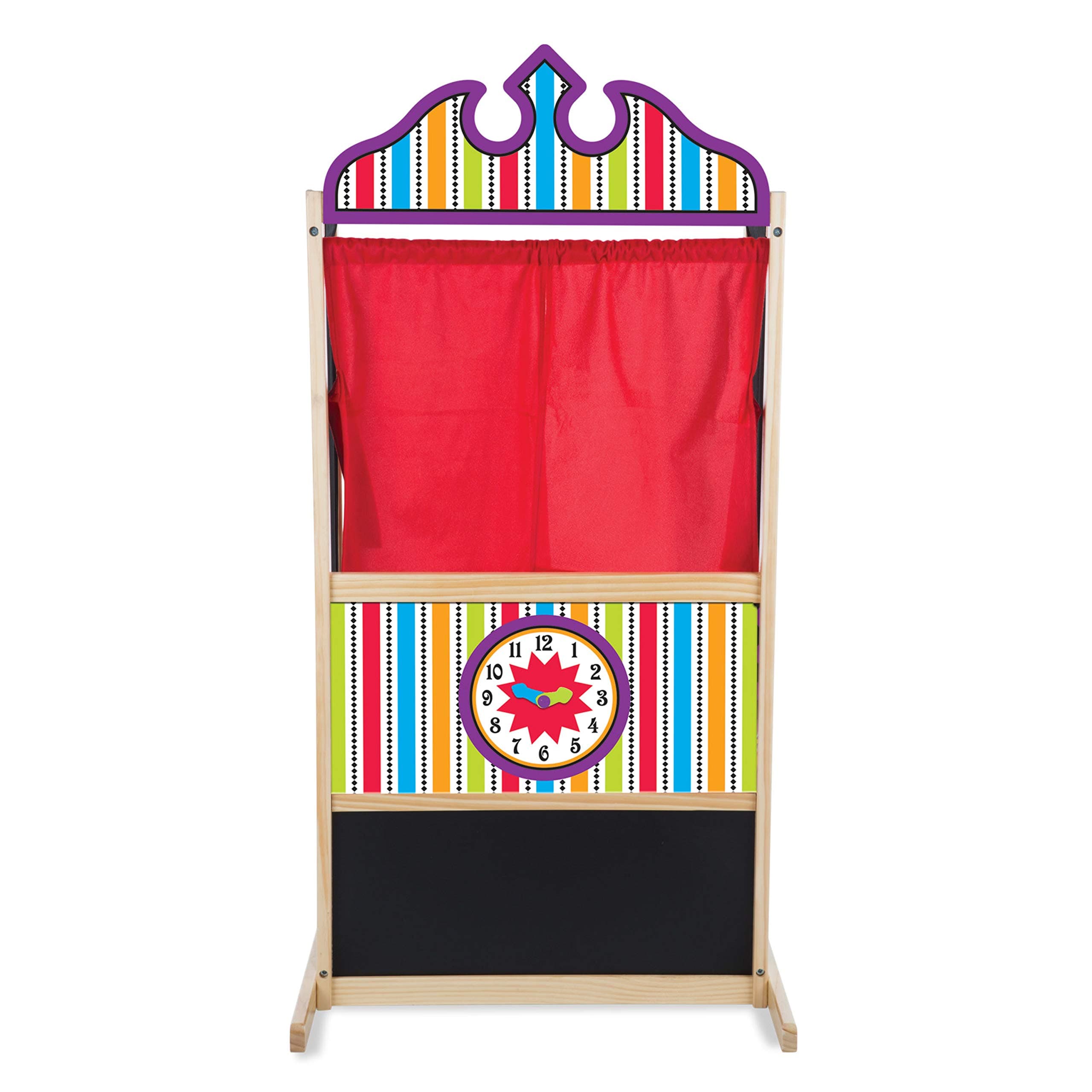 Melissa & Doug Deluxe Puppet Theater - Sturdy Wooden Construction, Age 6+