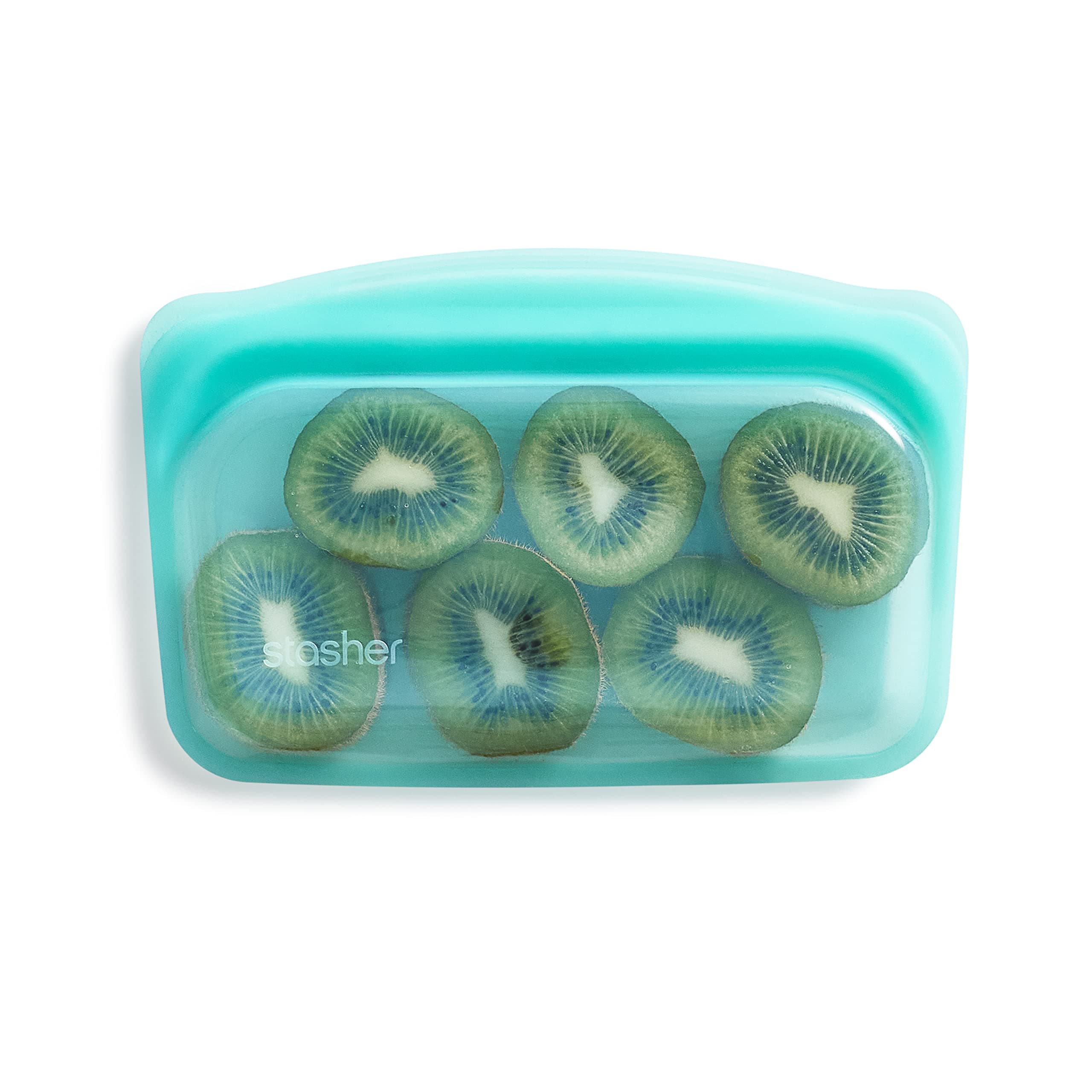 Stasher Silicone Bag, EZ Snack (Aqua)