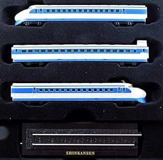 Shinkansen Three Part Train & Track Model Railway Collectable Z Gauge | Collectors Static Box Set | KB09