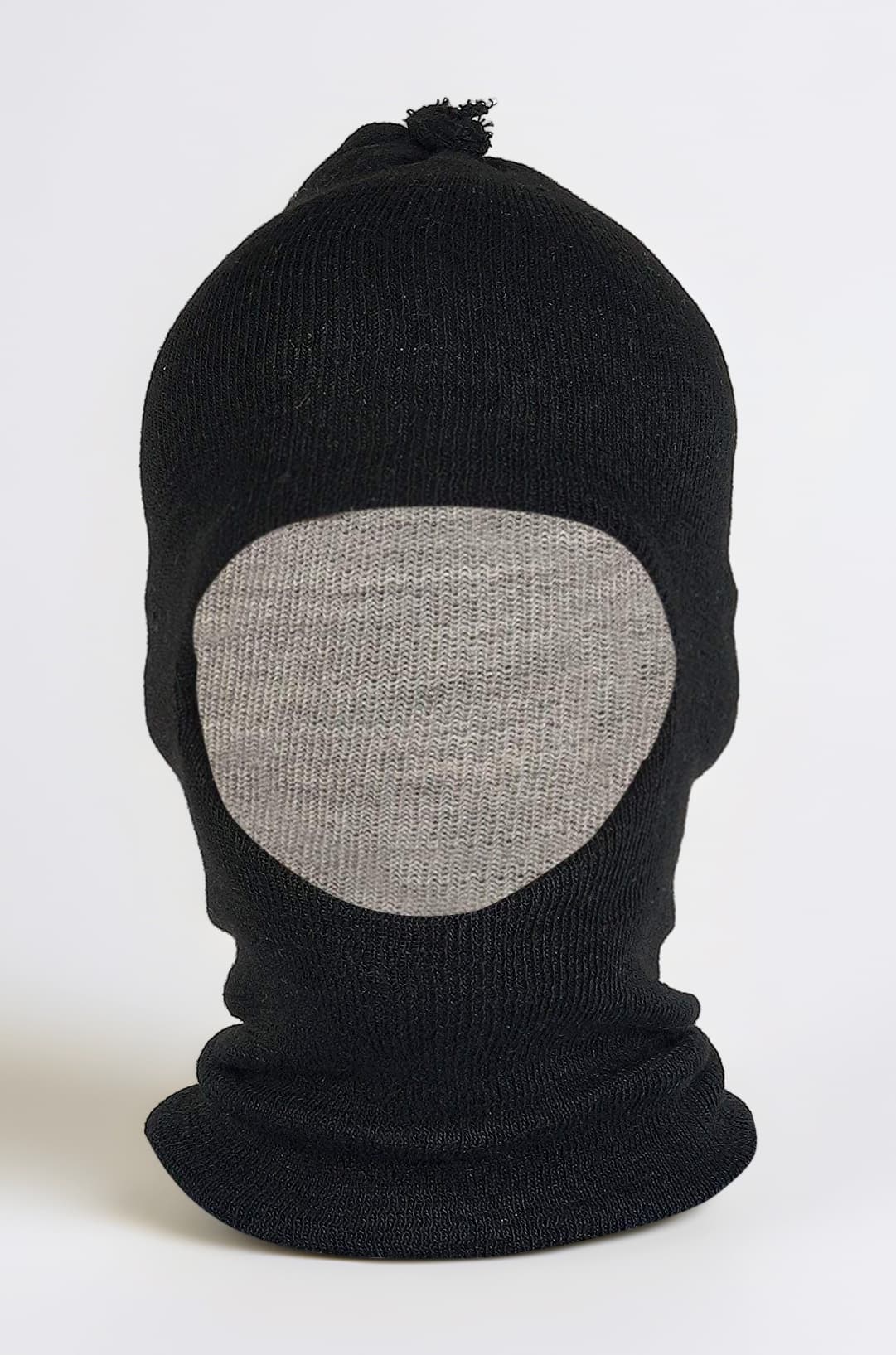 Zacharias Boy's Monkey Cap Reversible Black 14-15 Years