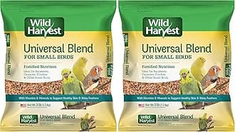 Bird Seed Collection: Daily Blends and Advanced Nutrition for Parakeet, Canaries, Finches, Cockatiel, Parrots and More. (Pack of 2)