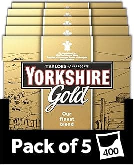 Yorkshire Gold Tea Tea Bags 250 g (Pack of 5)Rainforest AllianceRainforest AllianceRainforest AllianceRainforest Alliance