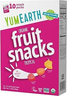 YumEarth Organic Tropical Fruit Snacks, 0.7 Ounce (Pack of 10)