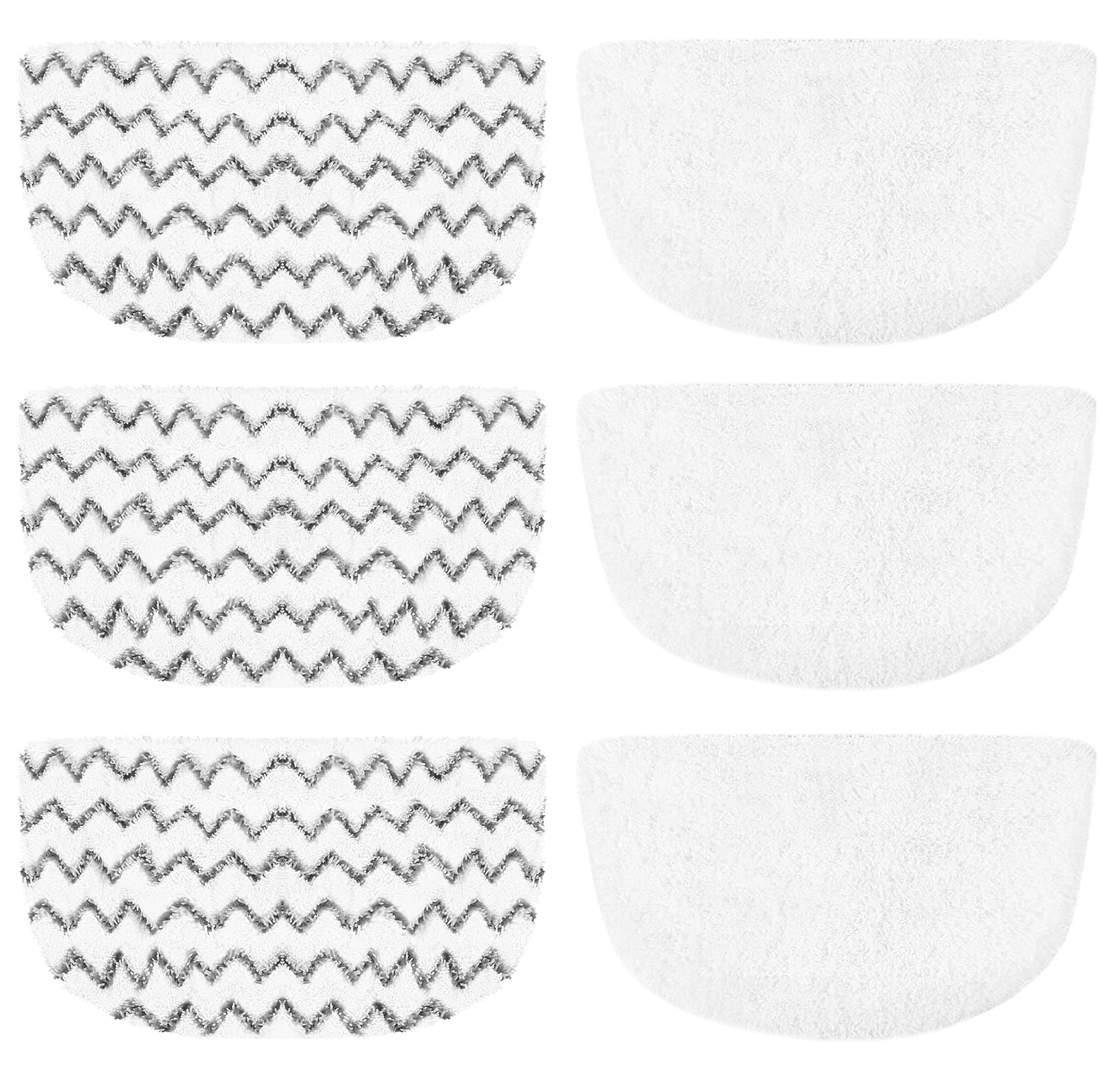 6 Pack Washable Steam Mop Pads Replacement for 1940 Series, 1544A, 2075A, 1440, 1940W, 19404, 1806, 1940A, 5938, 19408, 1940Q