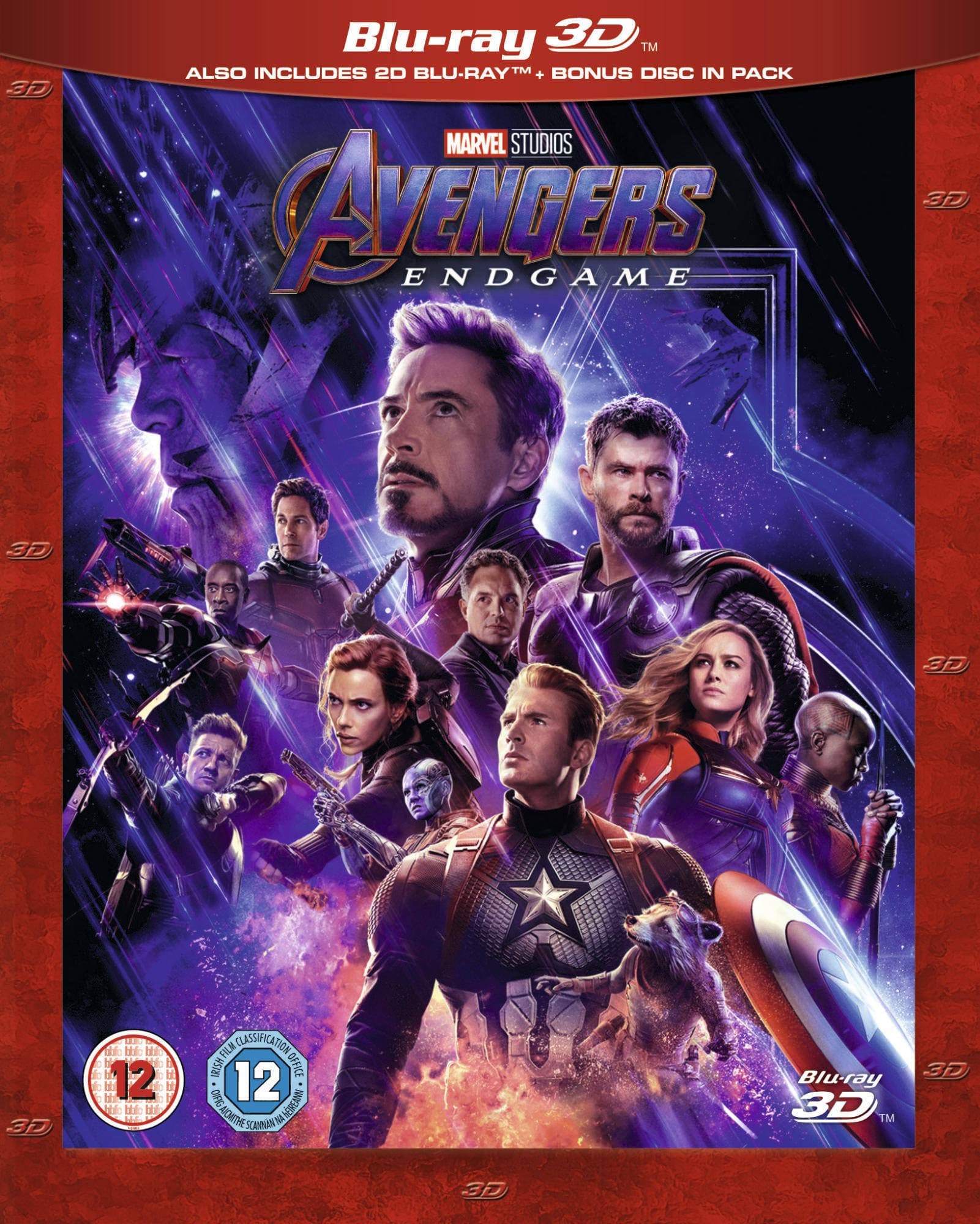 WALT DISNEY Avengers: Endgame 3D Includes Bonus Disk [Blu-ray] [2019] [Region Free]