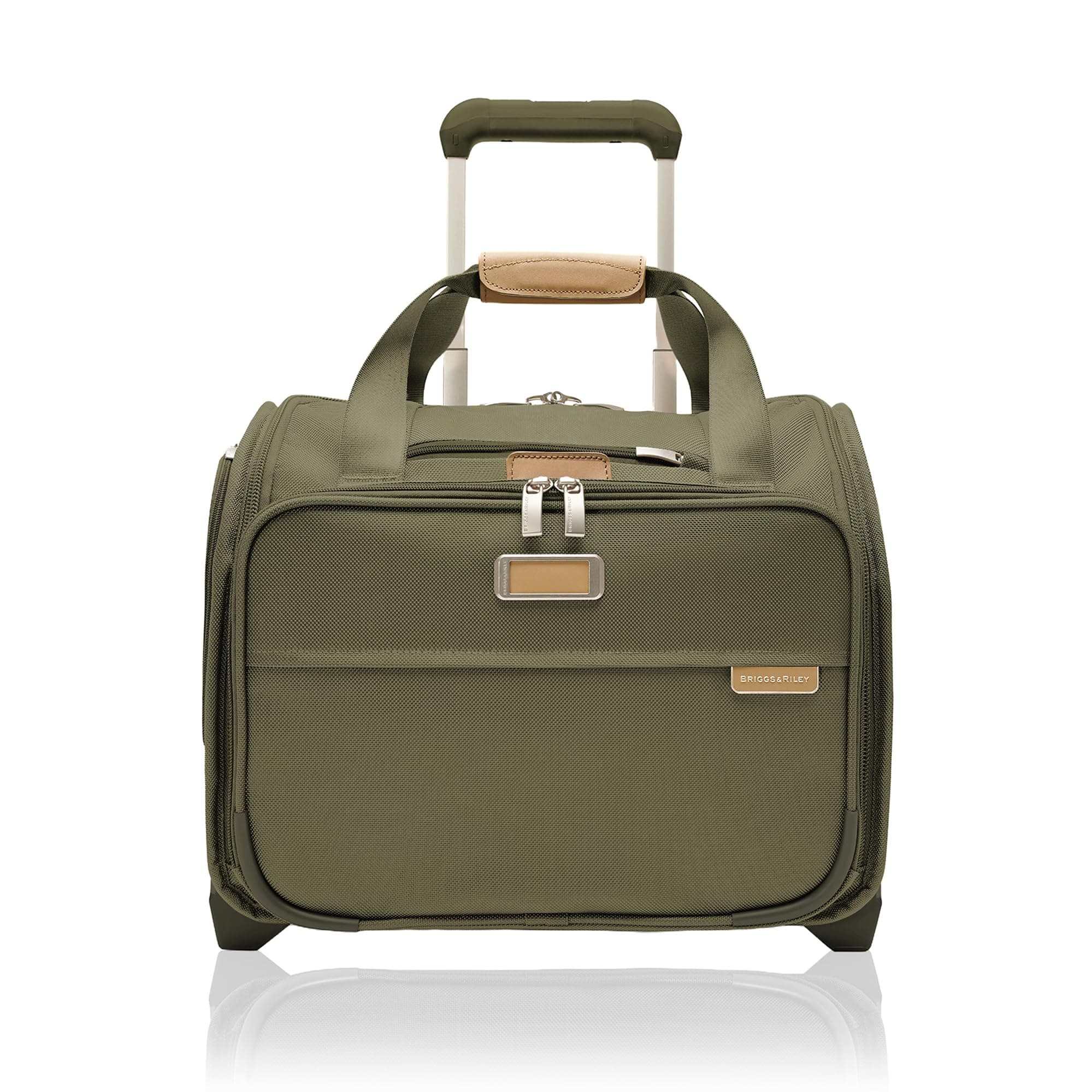 Briggs & Riley Baseline Uprights, Olive, 16-inch Baseline Underseat Cabin Bag, Baseline Uprights