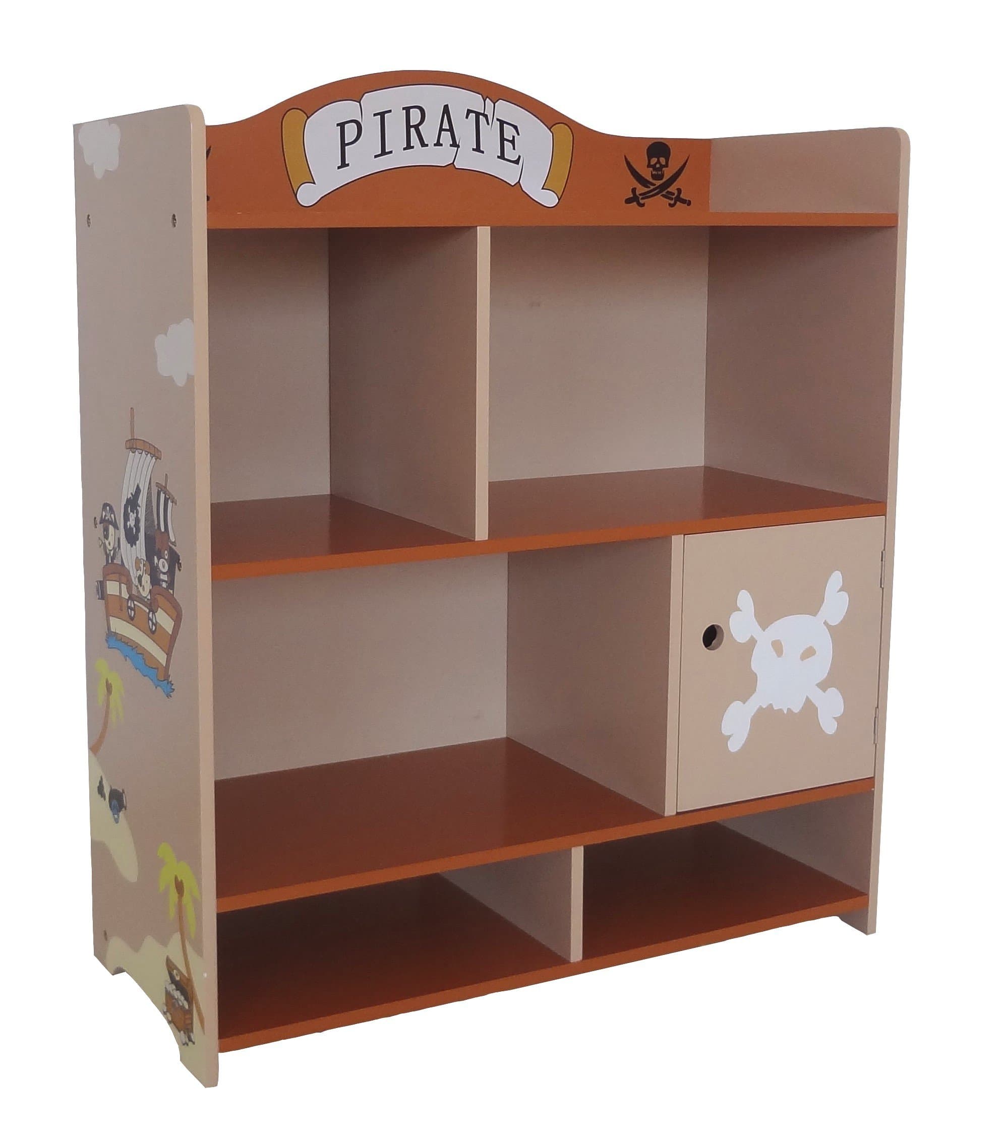 Kiddi Style Children's Pirate Wooden Storage Unit (Large)