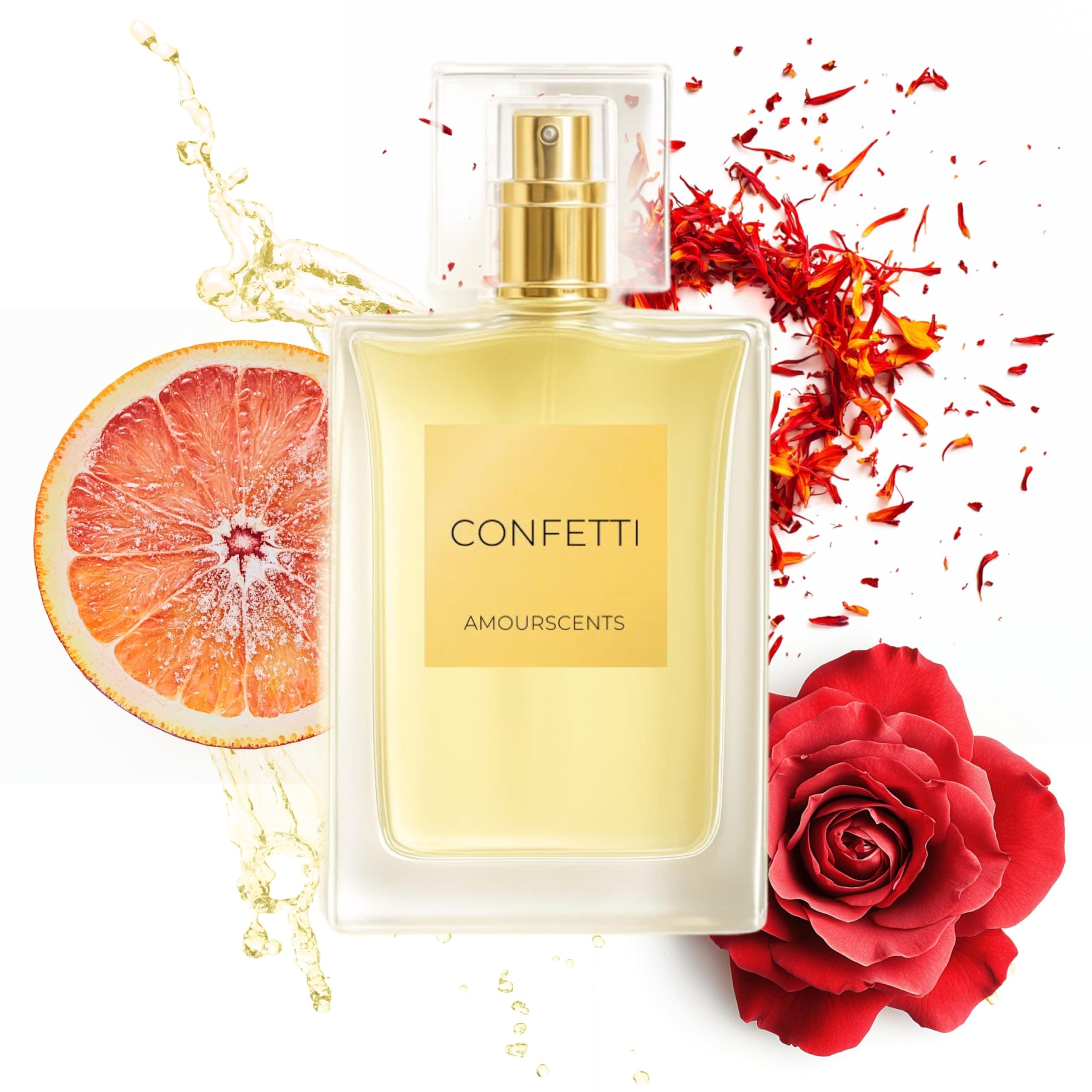 Amour Scents Halfeti - Inspired by Alternative Perfume, Extrait De Parfum, Luxurious Scent, Everyday Long Lasting Fragrance for Men & Women - Confetti (100ml)