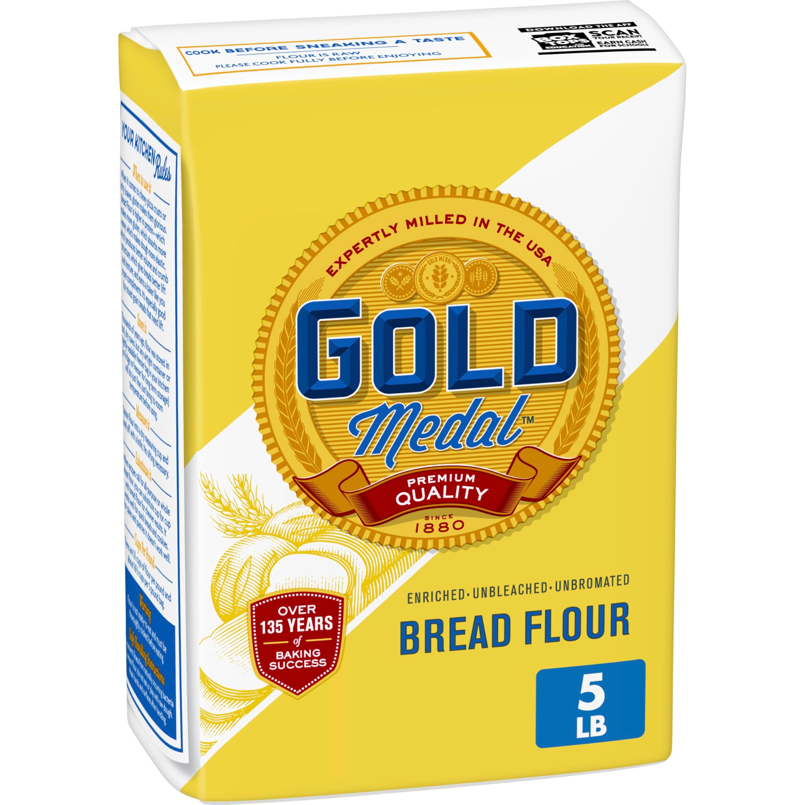 Premium Quality Bread Flour for Baking, 5 lb
