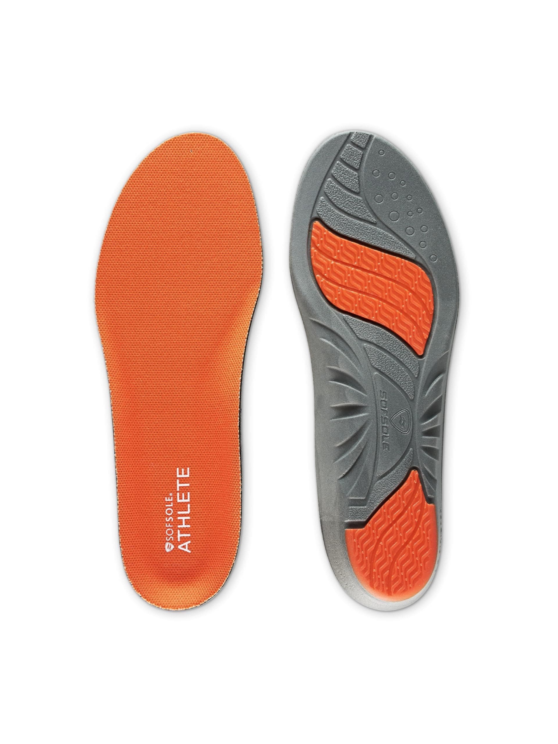 ATHLETE Performance Men's Insoles - PU Foam & Gel Inserts - Heel-to-Toe Cushioning, Support, & Moisture Control, - Lightweight Comfort & Stability - Ideal for Runners, Walkers, Athletes