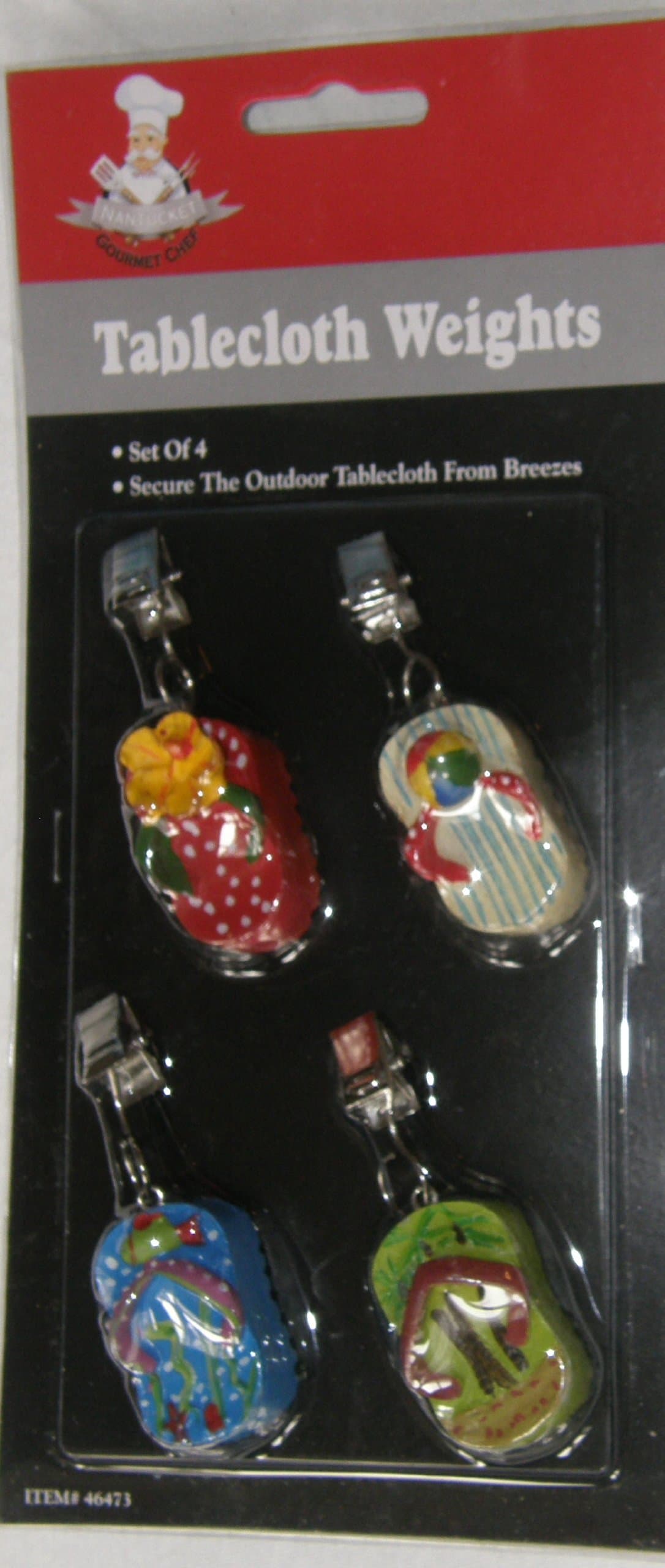 Flip Flop Sandals Tablecloth Weights, Set of 4