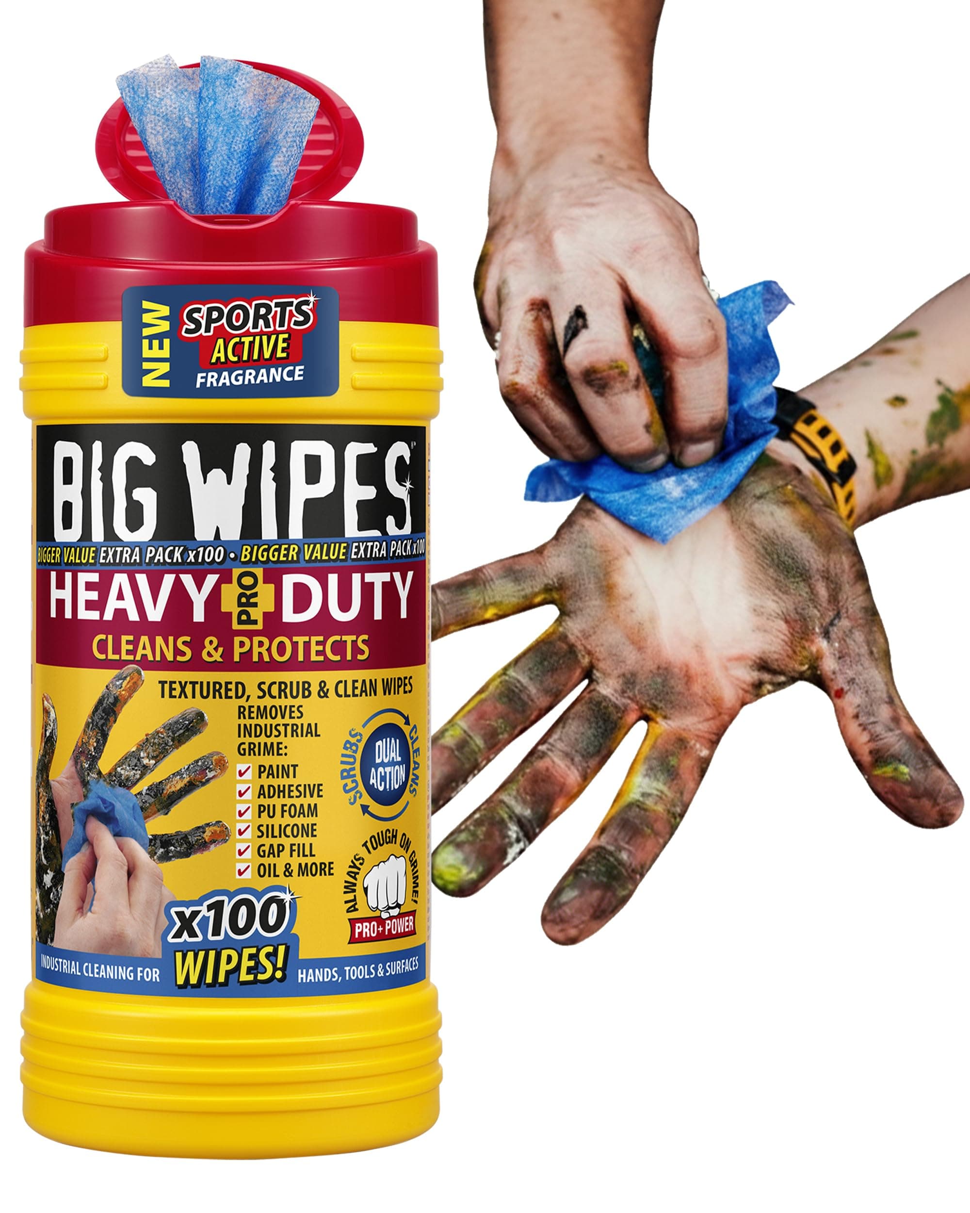 Big Wipes Heavy-Duty Pro+ tub