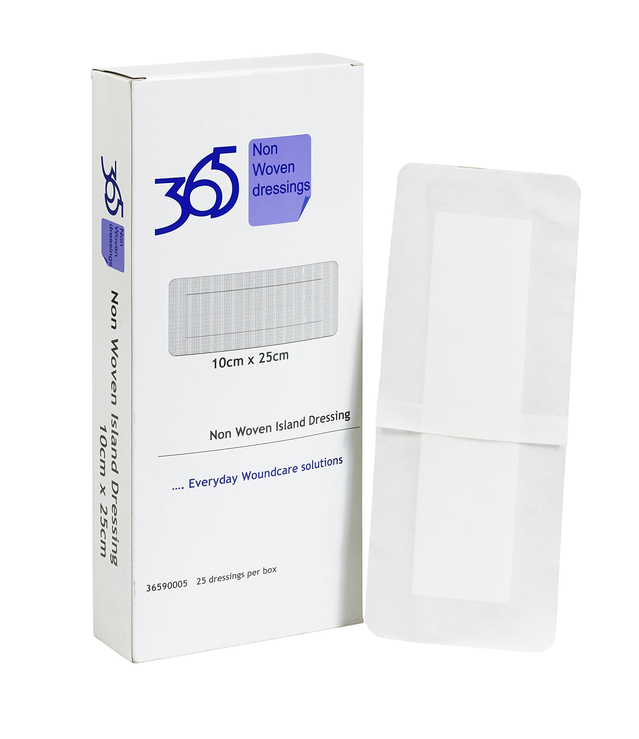 365 Non Woven Island Dressing 10 x 15 cm - Pack of 50 (Ref 36590003)