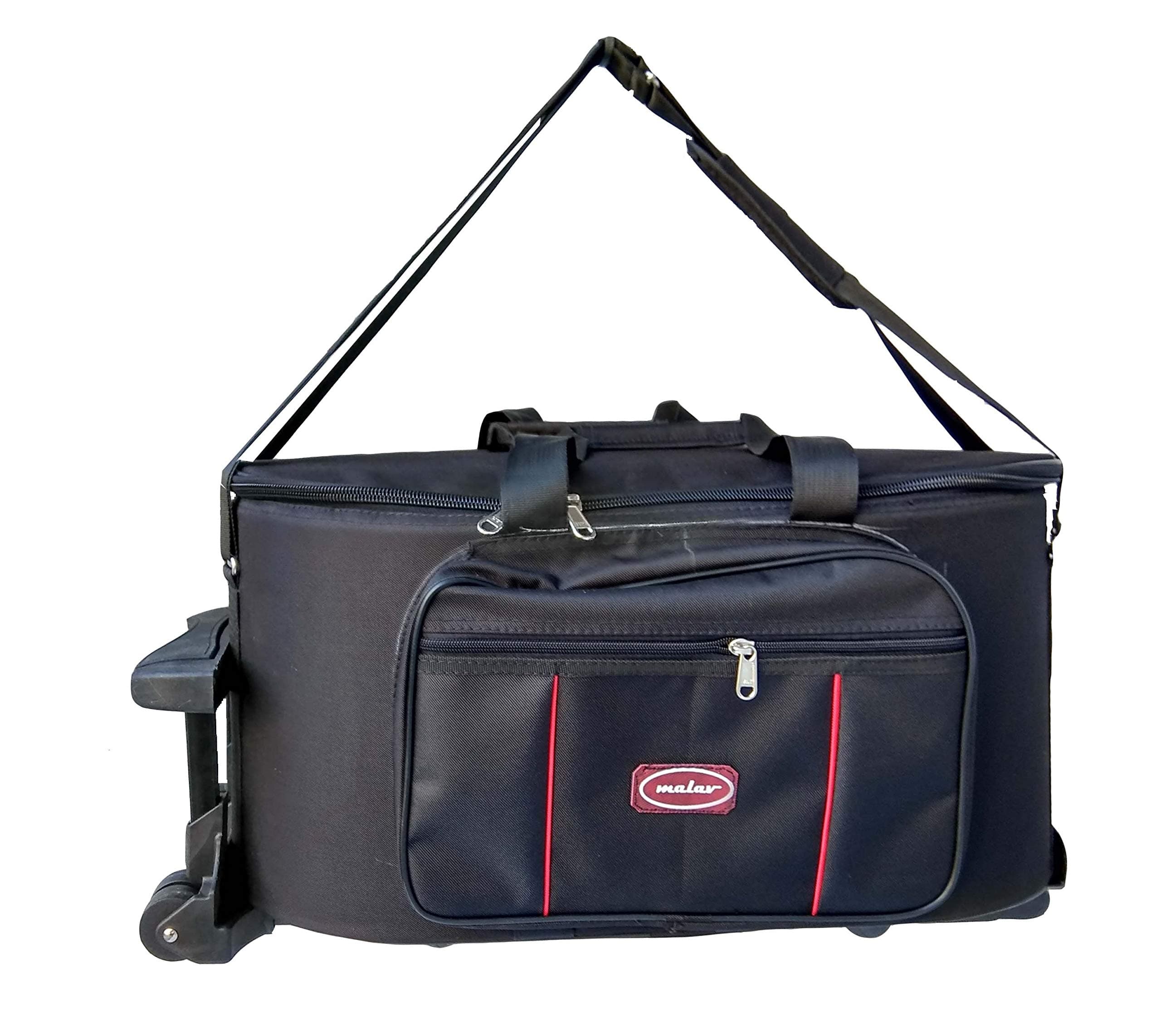 - Malav Tabla Fiber Sheet Hard Case Bag with Trolley (Flight Case) having padding all sides