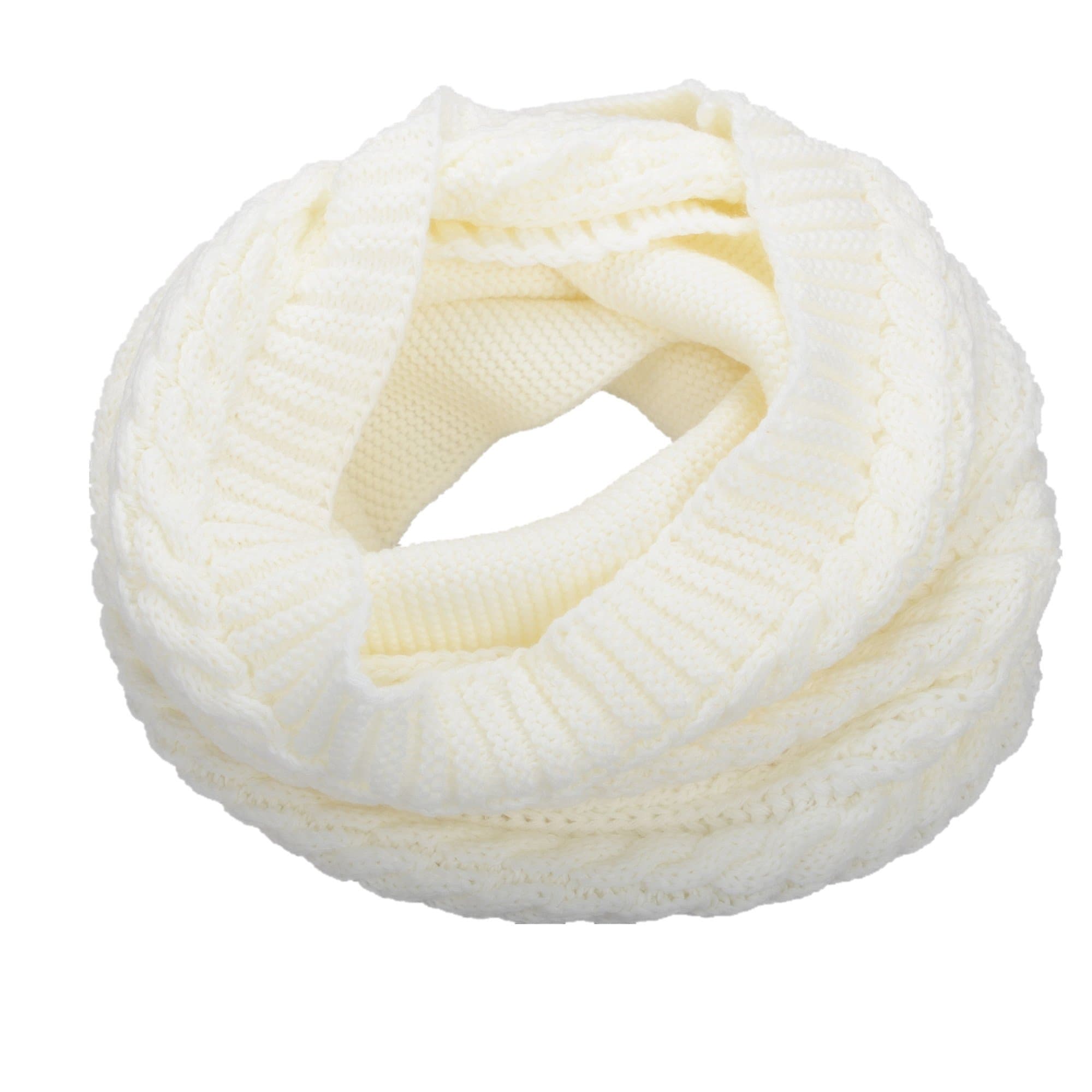 NEOSAN Womens Thick Ribbed Knit Winter Infinity Circle Loop Scarf